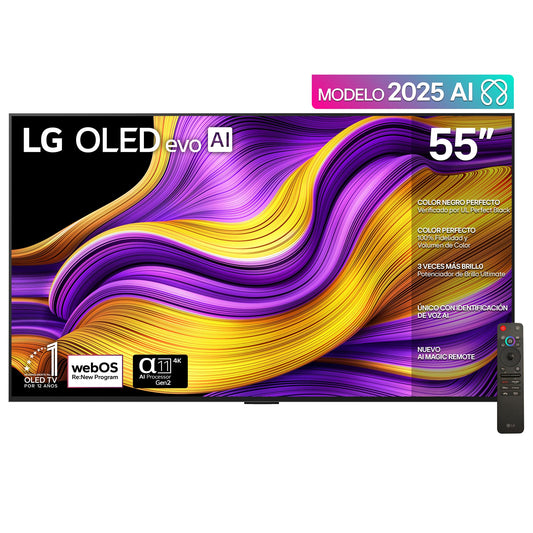 LG Pantalla 55 Pulgadas OLED EVO AI G5 4K Smart TV 2025