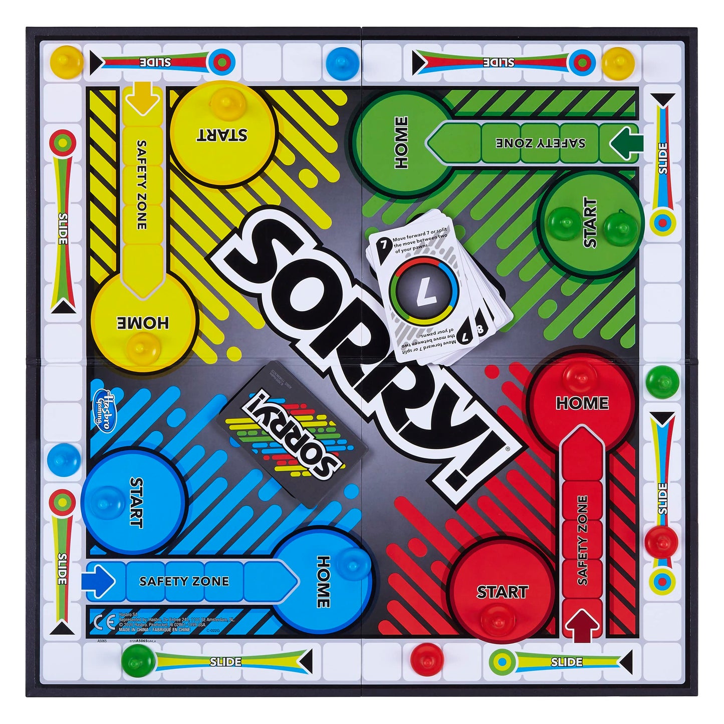 Juego Sorry! Hasbro Multicolor Versión Clásica para Niños