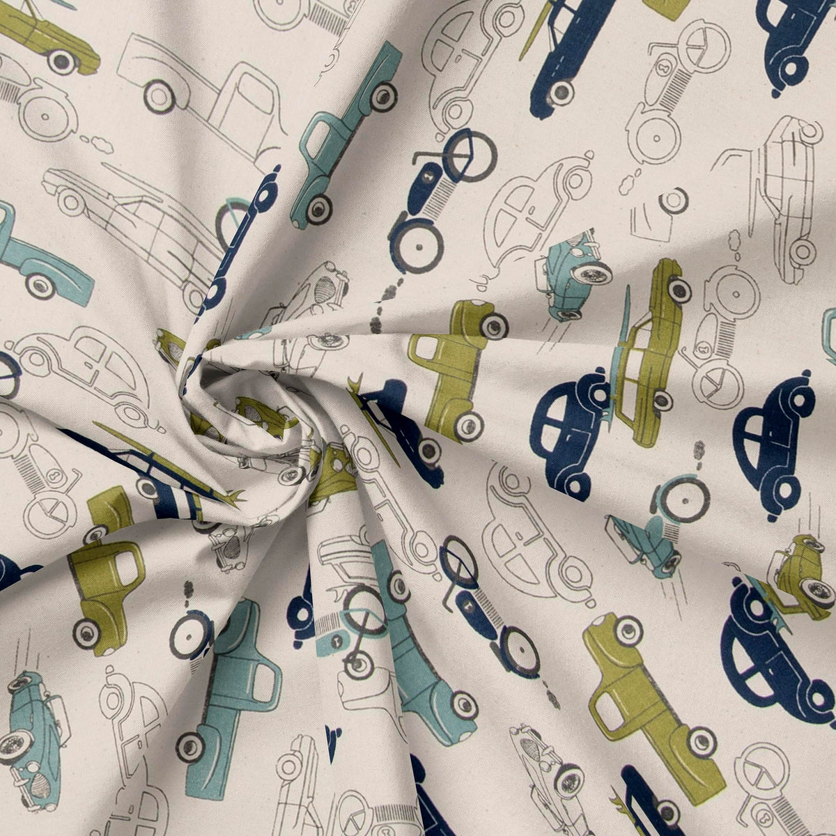 Glenna Jean - Funda de algodón para cambiador de pañales para bebés, coches, camiones, motocicletas, carreras, automóviles, niños, niñas, cuarto de bebé, azul y verde