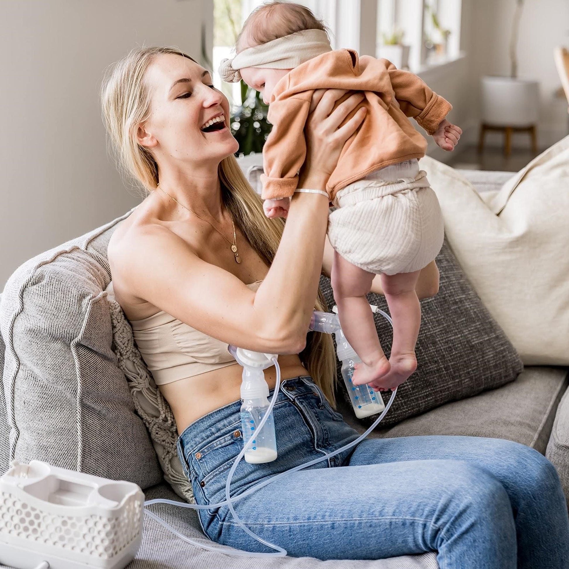 Botellas de Almacenamiento y Recolección de Leche Materna Dr. Brown's 4 Onzas Paquete de 4