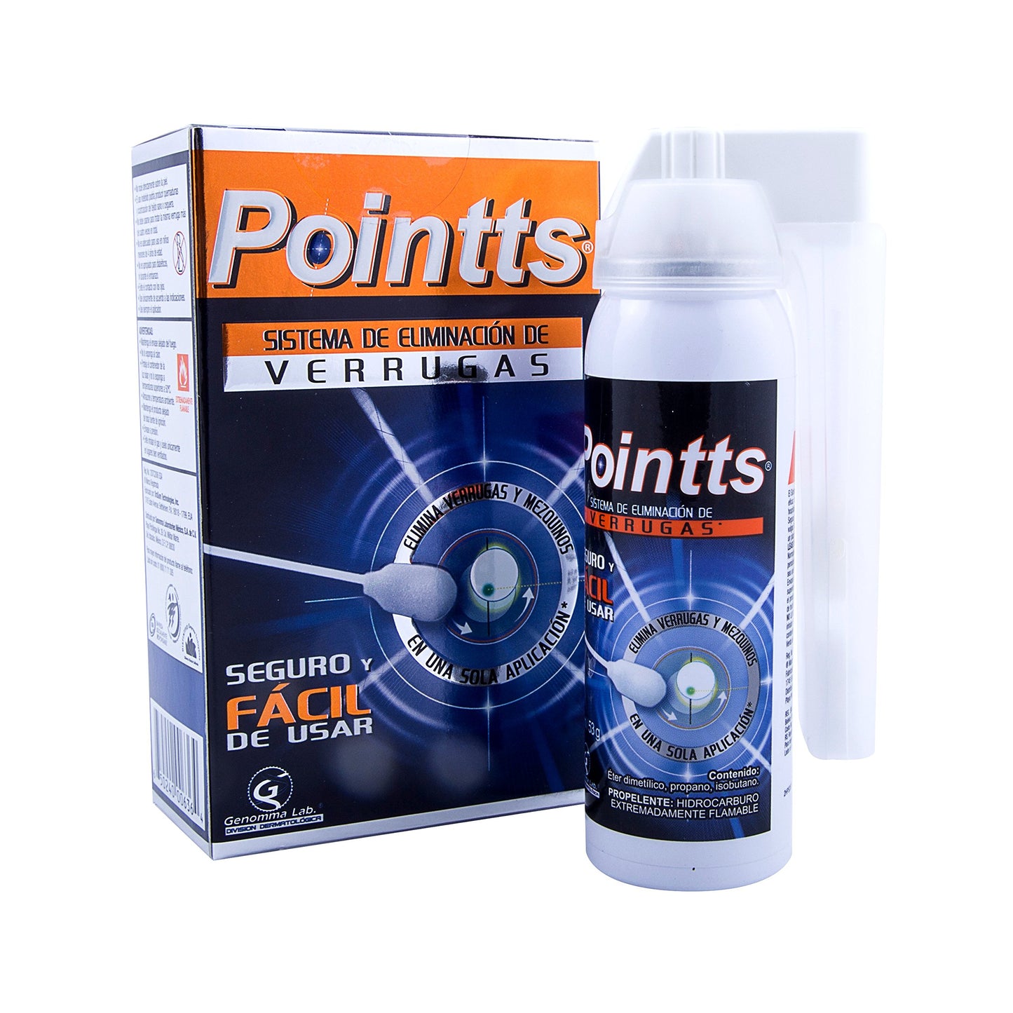 POINTTS Sistema de eliminación de verrugas Spray 80ml.