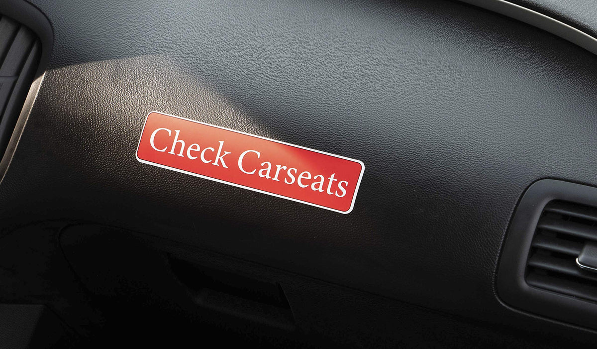 Pegatinas Recordatorias para Asiento Trasero de Bebé, paquete de 15 Adhesivos
