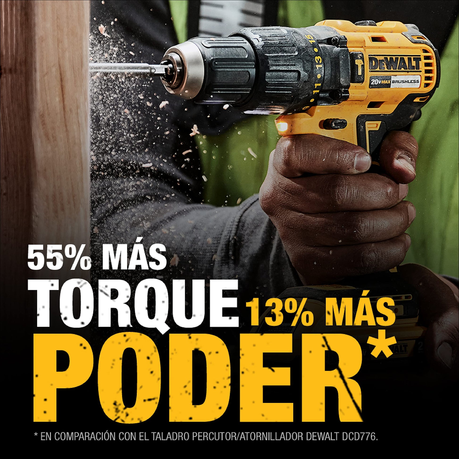 DEWALT Kit Taladro Rotomartillo y Atornillador, Esmeriladora, 20V máx, DCK248P1