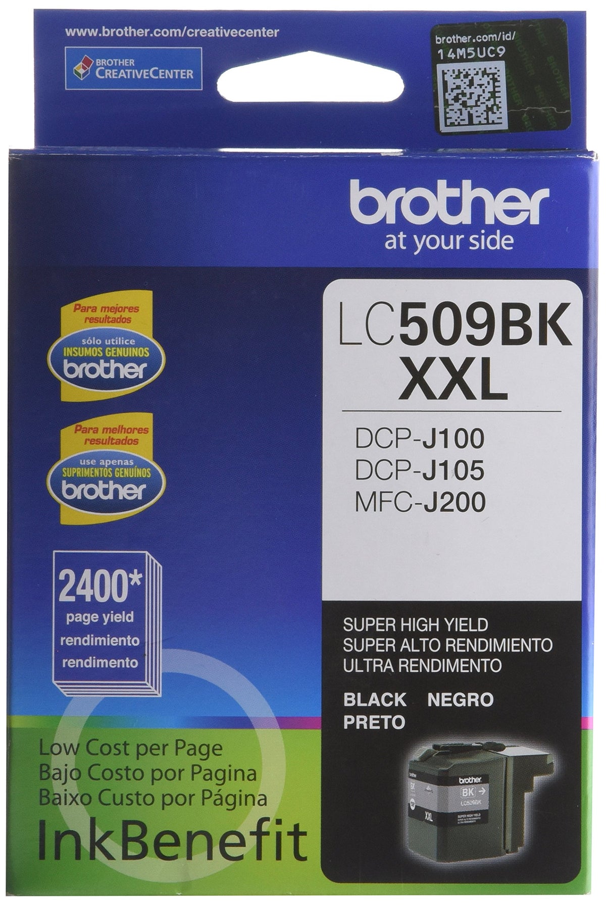 Cartucho Brother Negro Talla Única