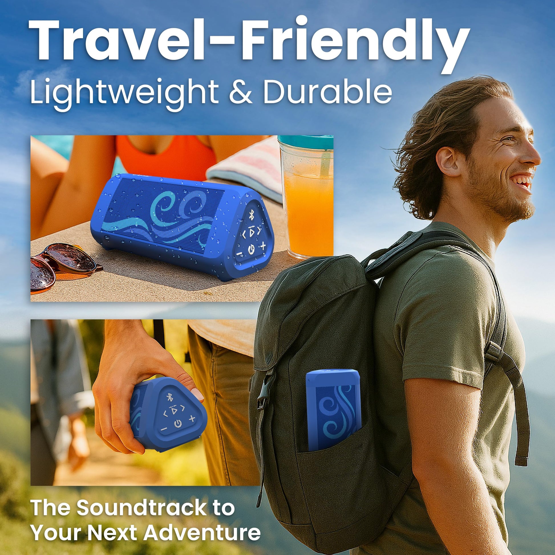 Cambridge Soundworks OontZ Angle 3 Ultra Sup Special Edition Waterproof Paddleboard Bluetooth Speaker, 14 Watts, Hi-Quality Sound & Bass, 100 Ft Wireless Range Bluetooth Speakers by