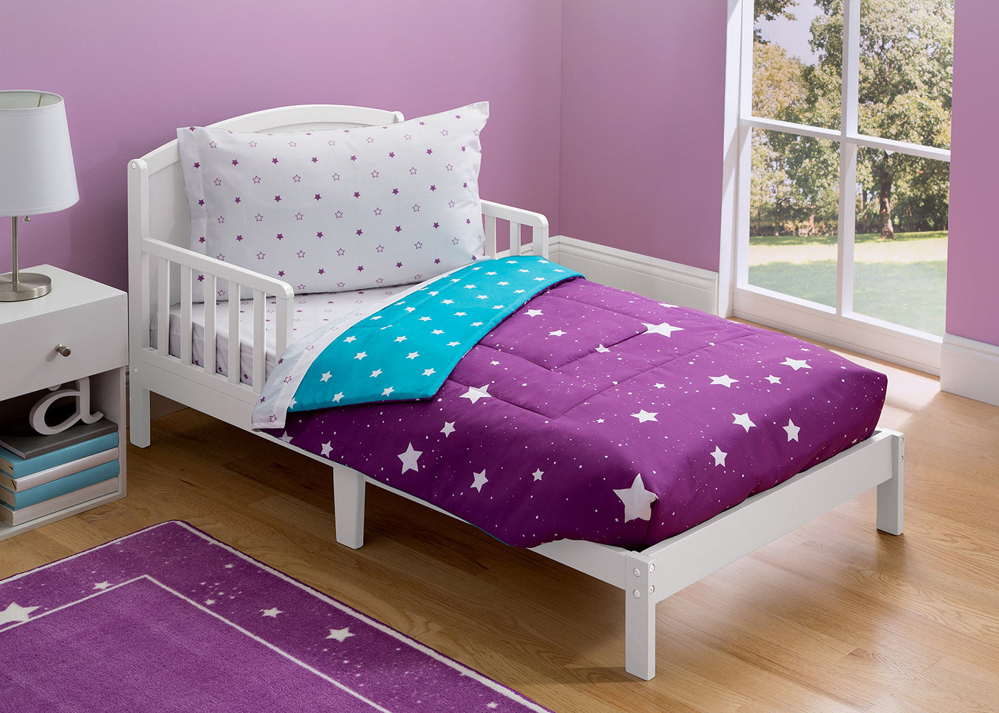 Juego de ropa de cama de 4 piezas para niña (cama infantil)