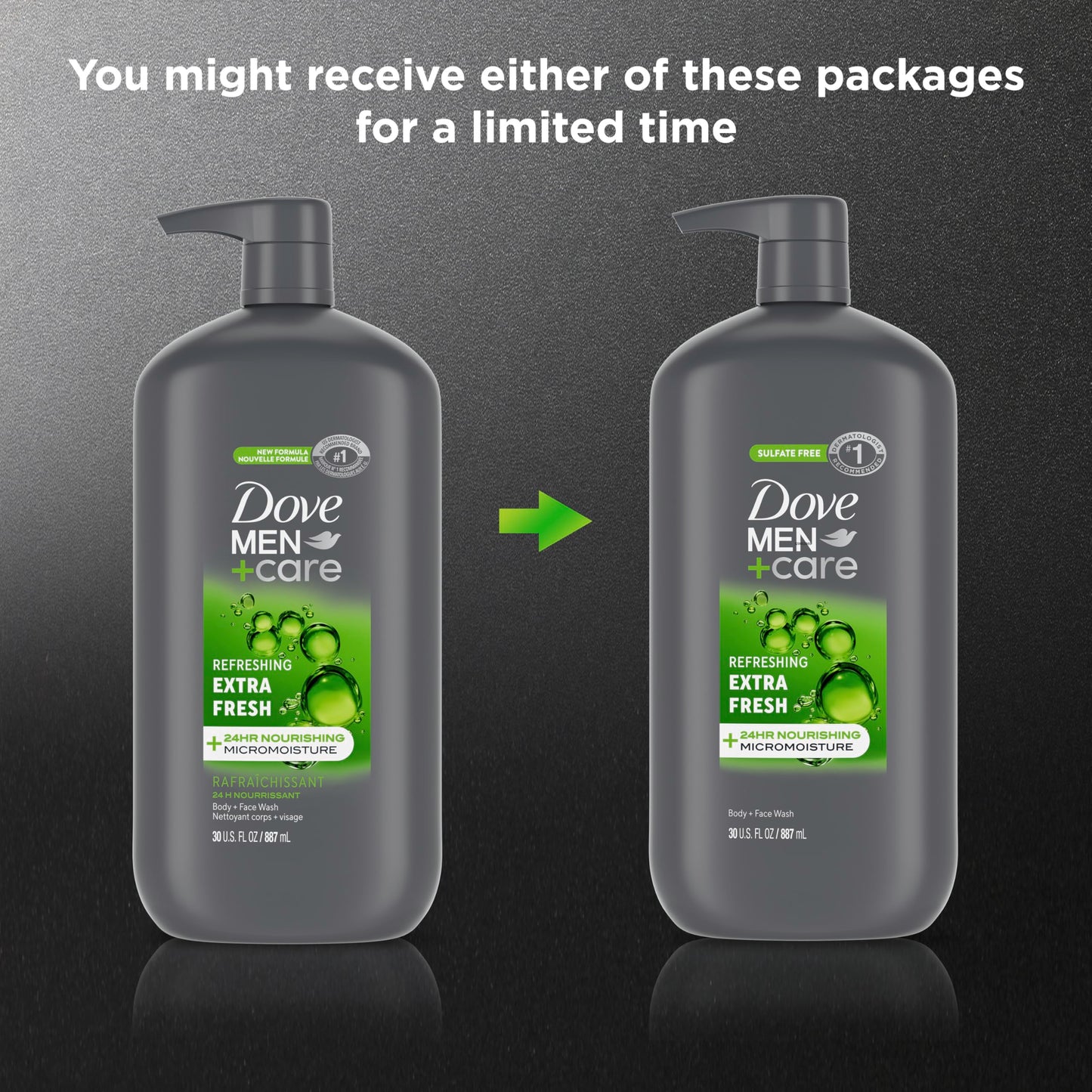 DOVE MEN + CARE GUERISSON Dove Men+Care Body Wash for Men's Skin Care Extra Fresh Effectively Washes Away Bacteria While Nourishing Your Skin 30 oz