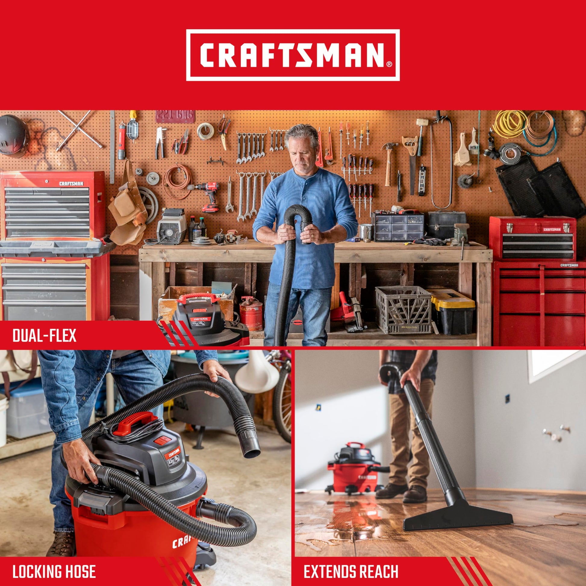 CRAFTSMAN CMXZVBE38758 - Kit de manguera de aspiradora para aspiradoras de tienda