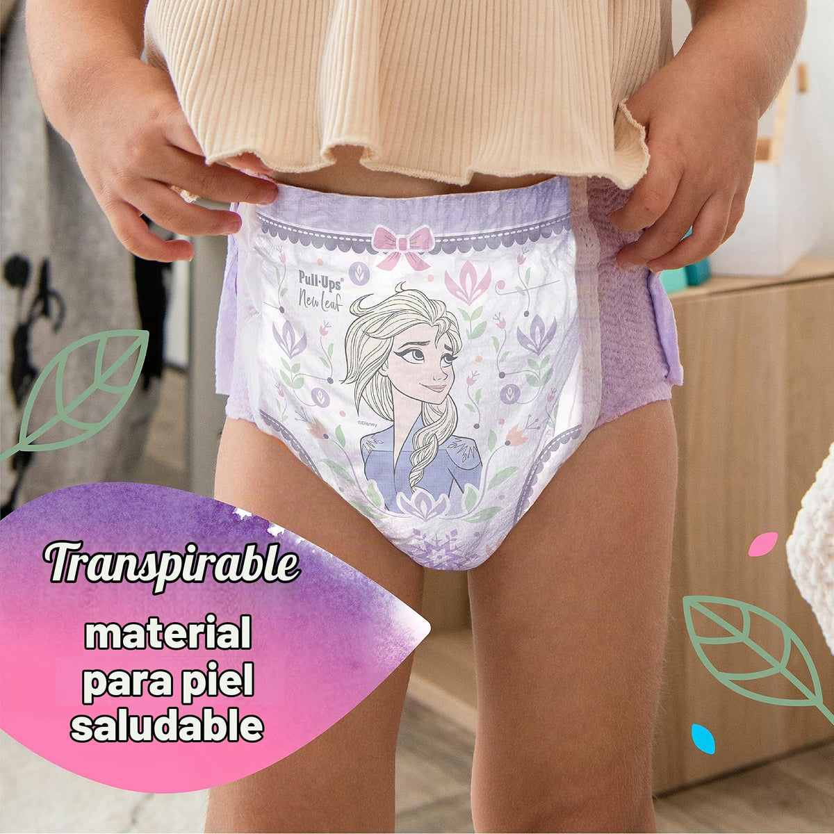 Pull-Ups New Leaf - Pantalones de entrenamiento para niñas (3T-4T, 16 unidades)