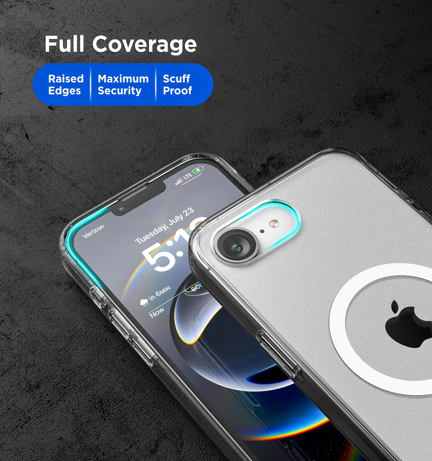 Funda Magnética Encased Transparente Anti-Amarillo y Antigolpes para iPhone 16e Compatible con MagSafe