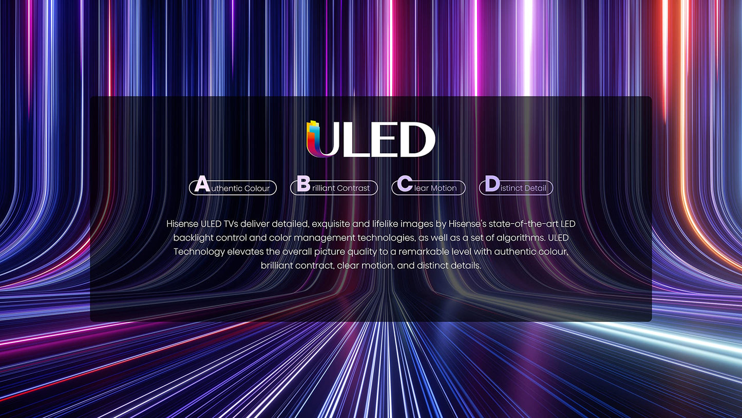 Hisense ULED Premium U7H QLED Series 75 Pulgadas Clase Quantum Dot Google 4K Smart TV (75U7H, Modelo 2022)