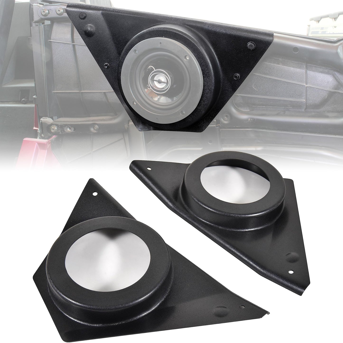 SAUTVS - Altavoces para puerta frontal de 6.5 pulgadas para RZR XP 1000 S 900 ACE 570 900 2014-2023, impermeable, a prueba de polvo, para puerta frontal de 6.5 pulgadas, paneles de accesorios (un par)