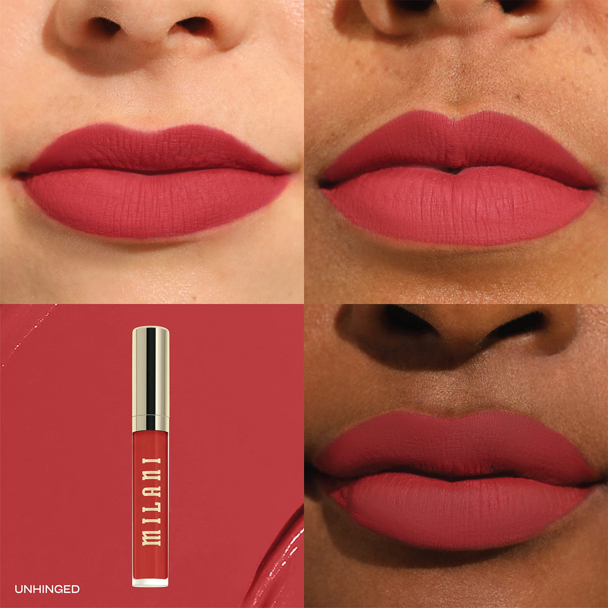 Milani, Labial líquido Mate Stay Put Liquid Lip Longwear (Unhinged)