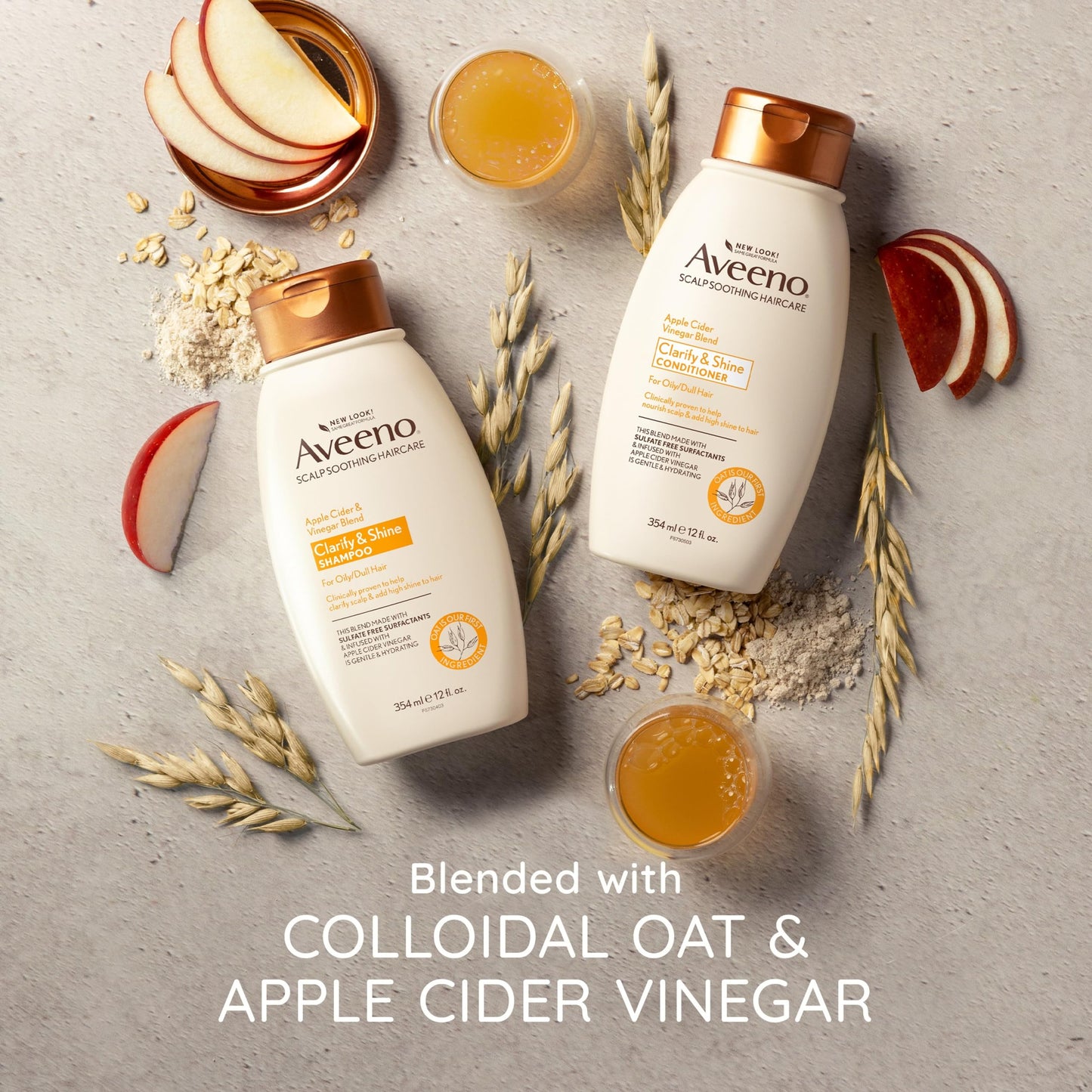 Aveeno Scalp Soothing Apple Cider Vinegar Blend Conditioner, 12 Ounce