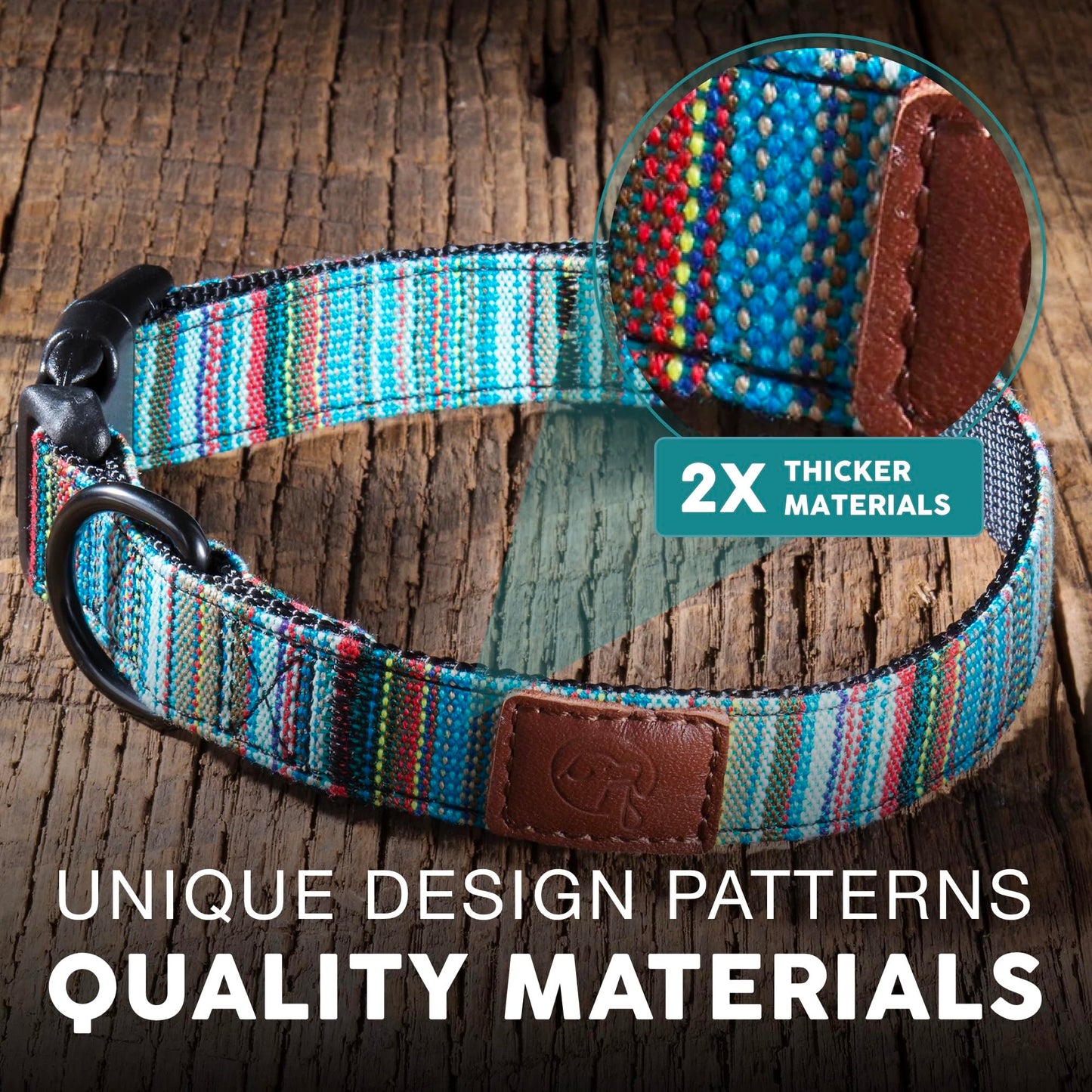 Embark Urban - Collar para perros medianos, pequeños y grandes (Boho, grande)