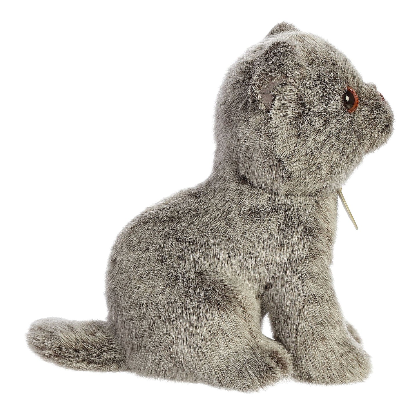 Aurora® Adorable Miyoni® - Peluche Plegable escocés - Detalle Realista - Compañía apreciada - Gris 9 Pulgadas
