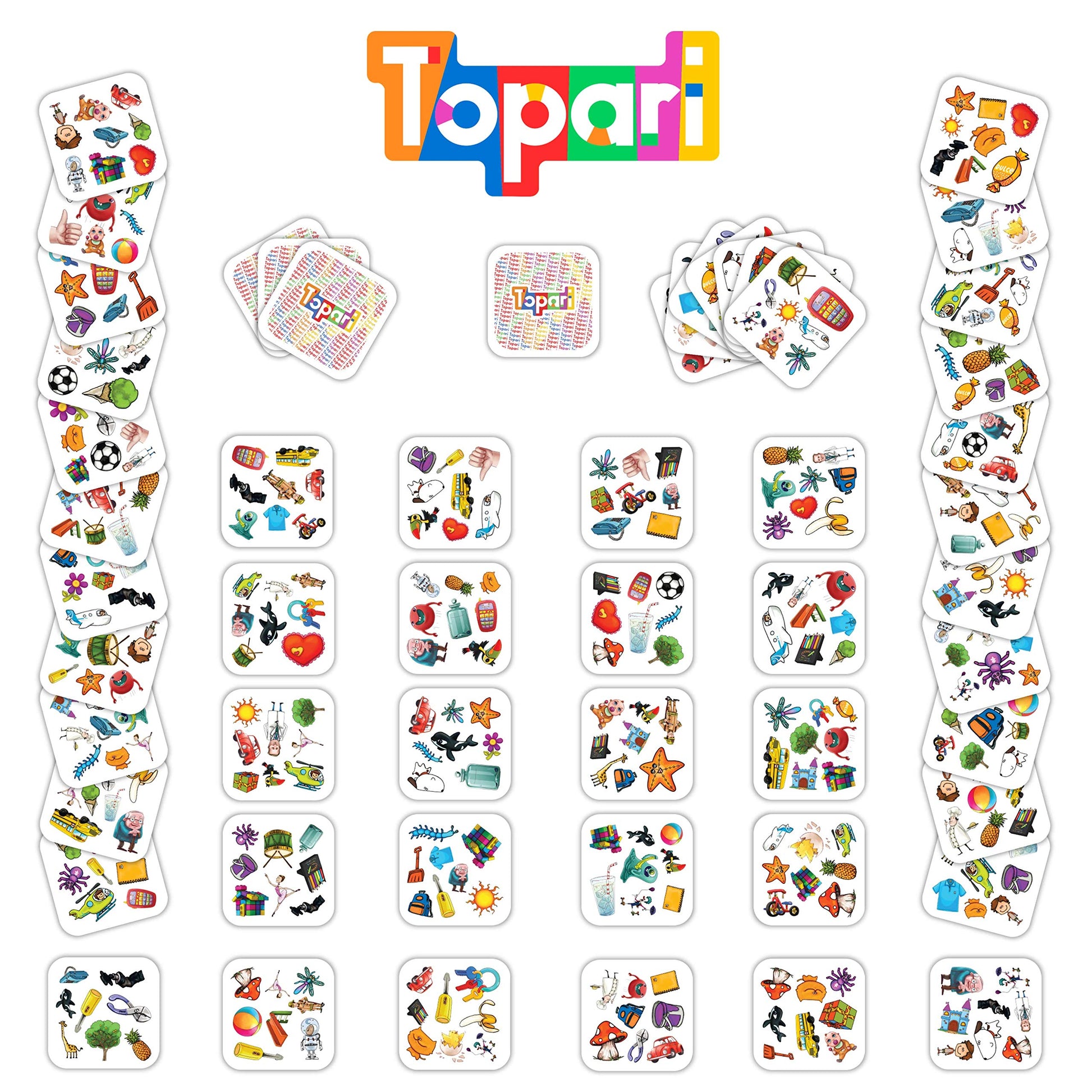Juego de Cartas Totte Topari Multicolor con 10 Formas de Juego