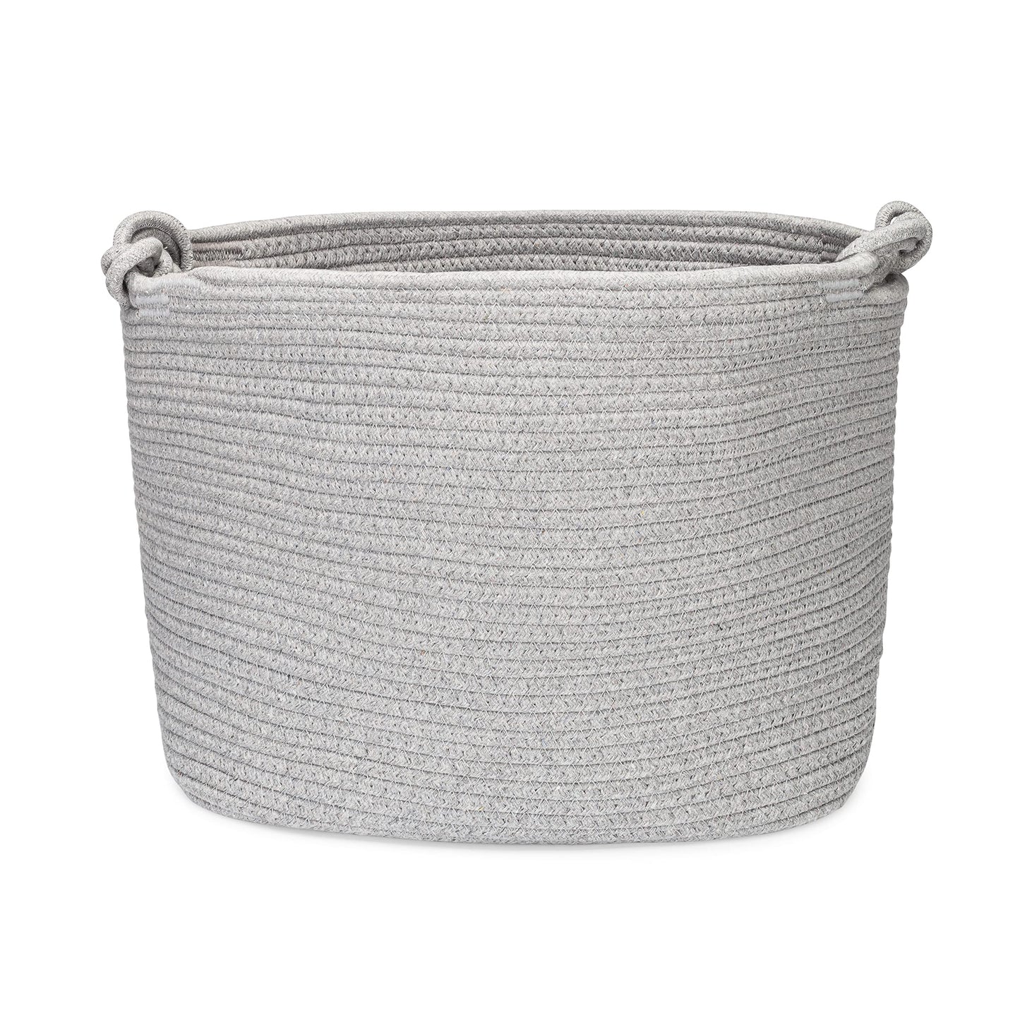 Parker - Cubo de almacenamiento de cuerda para bebé, cubos de almacenamiento de 11 pulgadas, para organizador de cubos, color gris