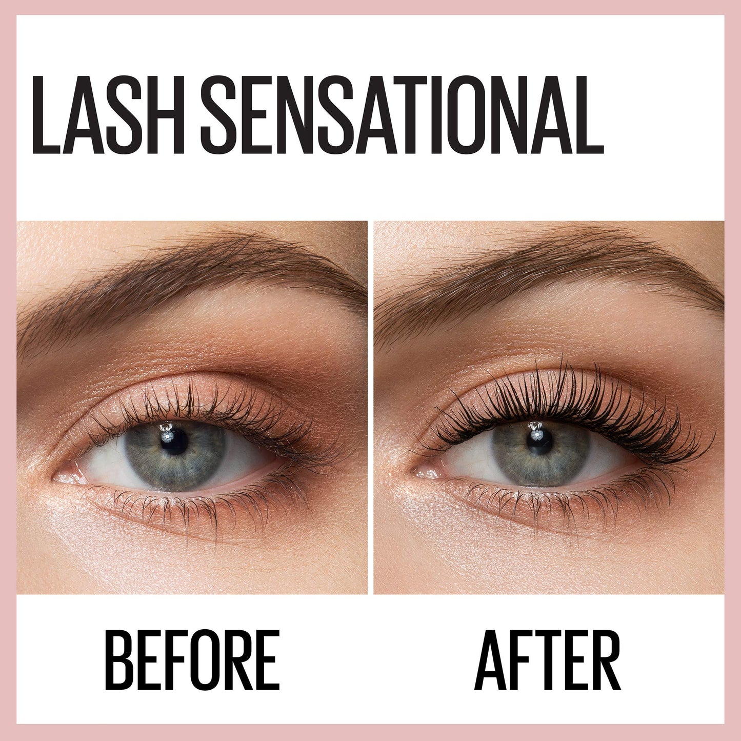 Máscara Lavable MAYBELLINE Negro Parduzco Lash Sensational