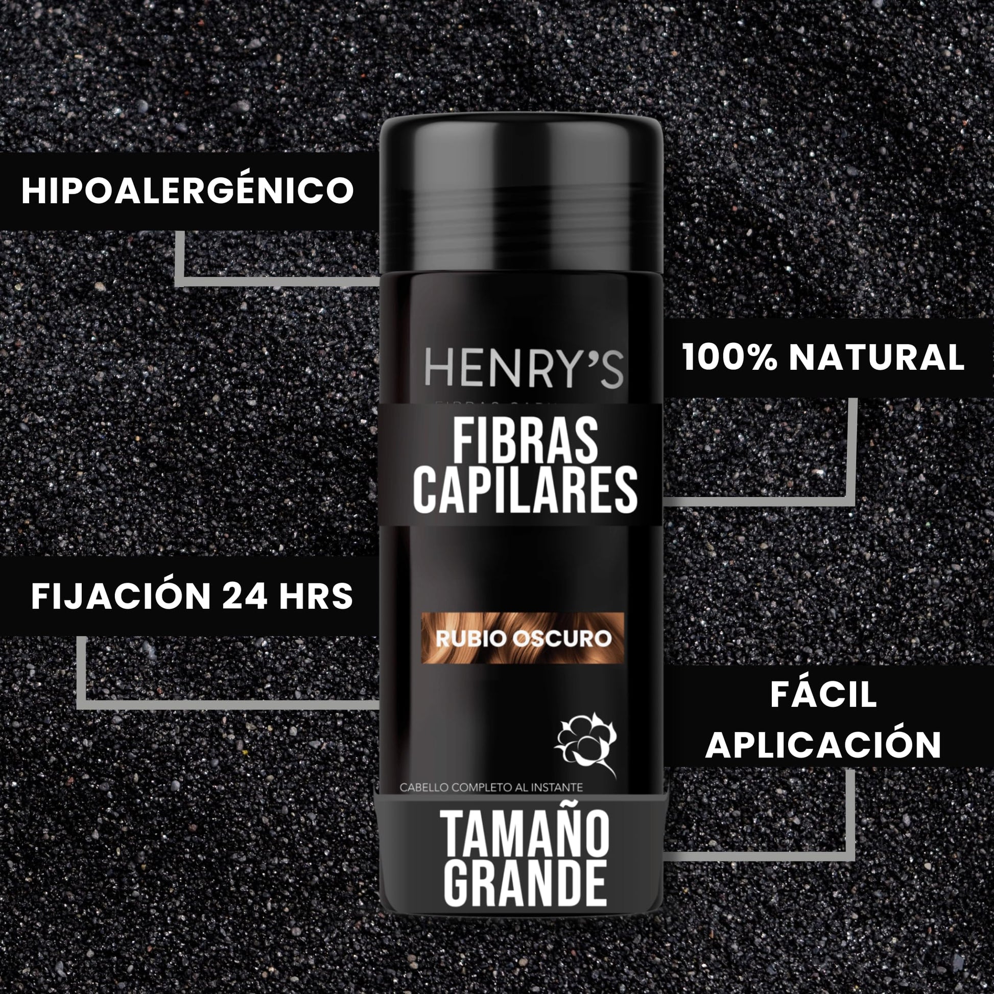 Fibras Capilares, RUBIO OSCURO, Solución para la Calvicie, Caida de Cabello, Alopecia o falta de Volumen, Sin aplicador. 27.5 gramos. Fibras de Construcción de Cabello. Ideal para el Cabello Delgado. Fibras de Algodón 100% Natural. Voluminizador y texturi