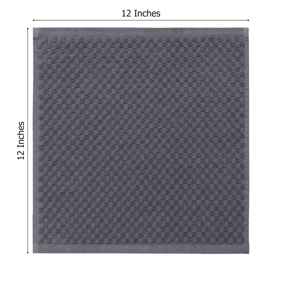 Cotton CRAFT - Paquete de 24 paños – 100% algodón – Toallas faciales de 12 x 12 pulgadas, suaves absorbentes, varios colores para baño, cara, gimnasio, spa, viajes