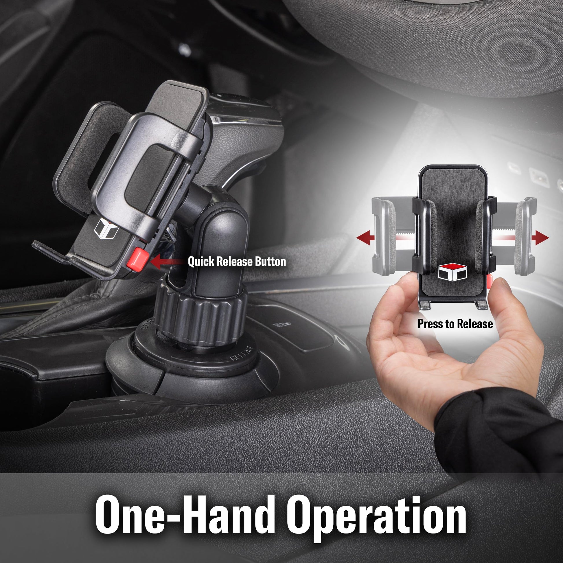 Custom Accessories Tuff Tech Cradle - Soporte Universal para teléfono de Coche