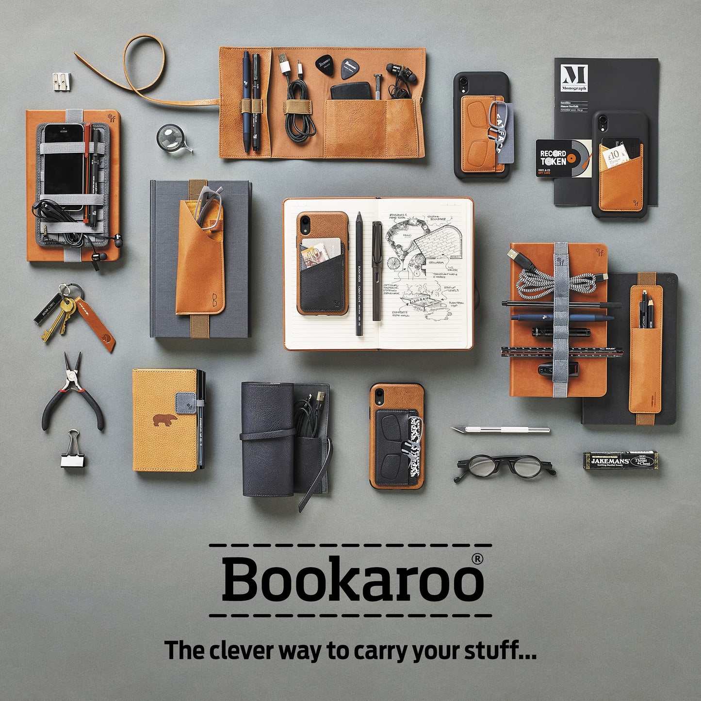 IF Bookaroo Travel Tech-Tidy - Crema
