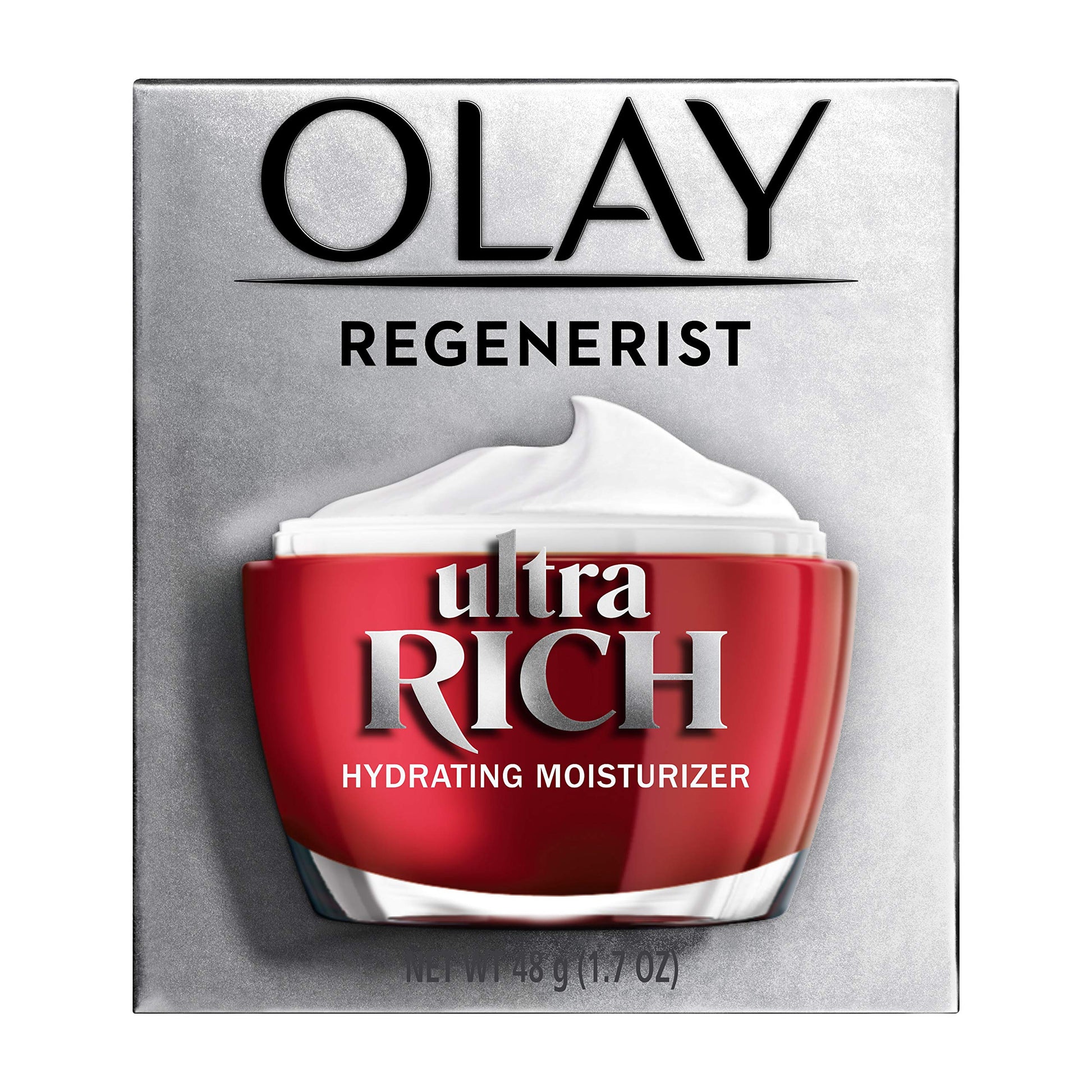 Olay Regenerist Ultra Rich Face Moisturizer with Vitamin B3+, Amino Peptide & Shea Butter, 1.7 Oz + Whip Face Moisturizer Travel/Trial Size Gift Set