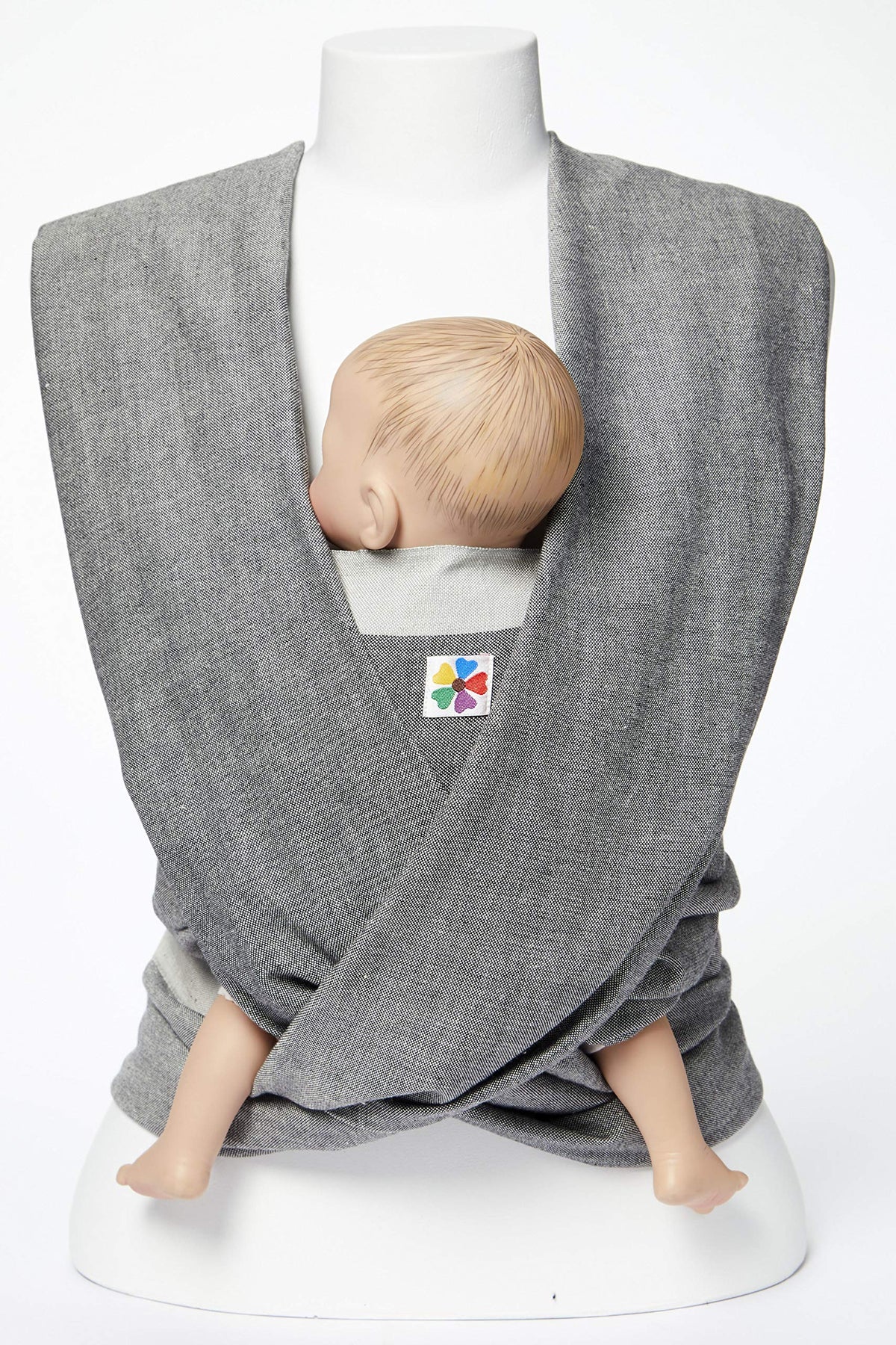 Portabebés tela para bebés y niños pequeños, perfecto para baby shower, honda, uso y cubierta de lactancia (medianoche)
