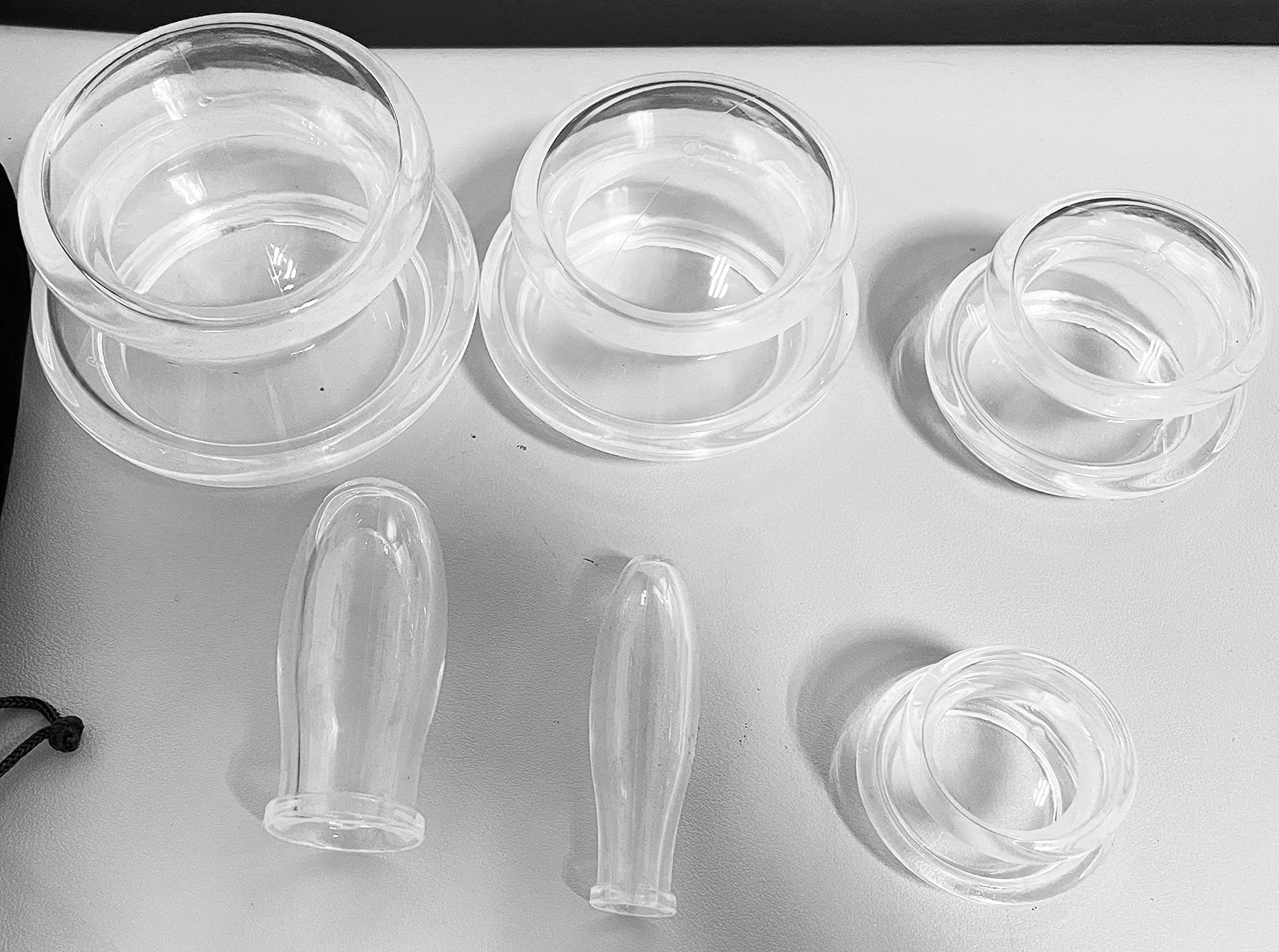 Juego de Terapia de Silicona TIBLEN Transparente con Ventosas de Vacío para Alivio del Dolor y Anticelulitis