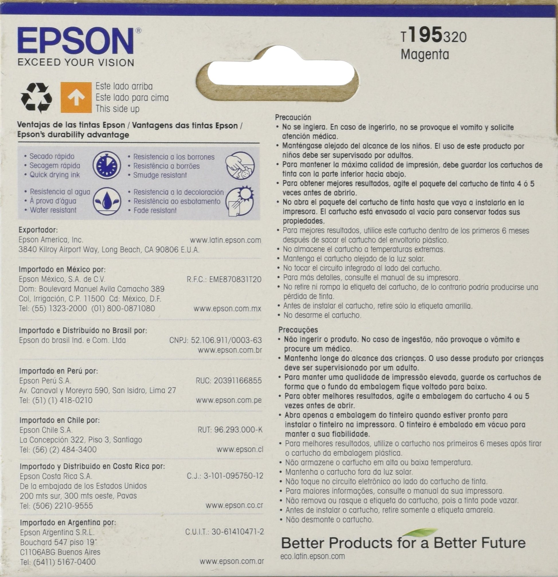 Cartucho de Tinta Epson Magenta Expression XP