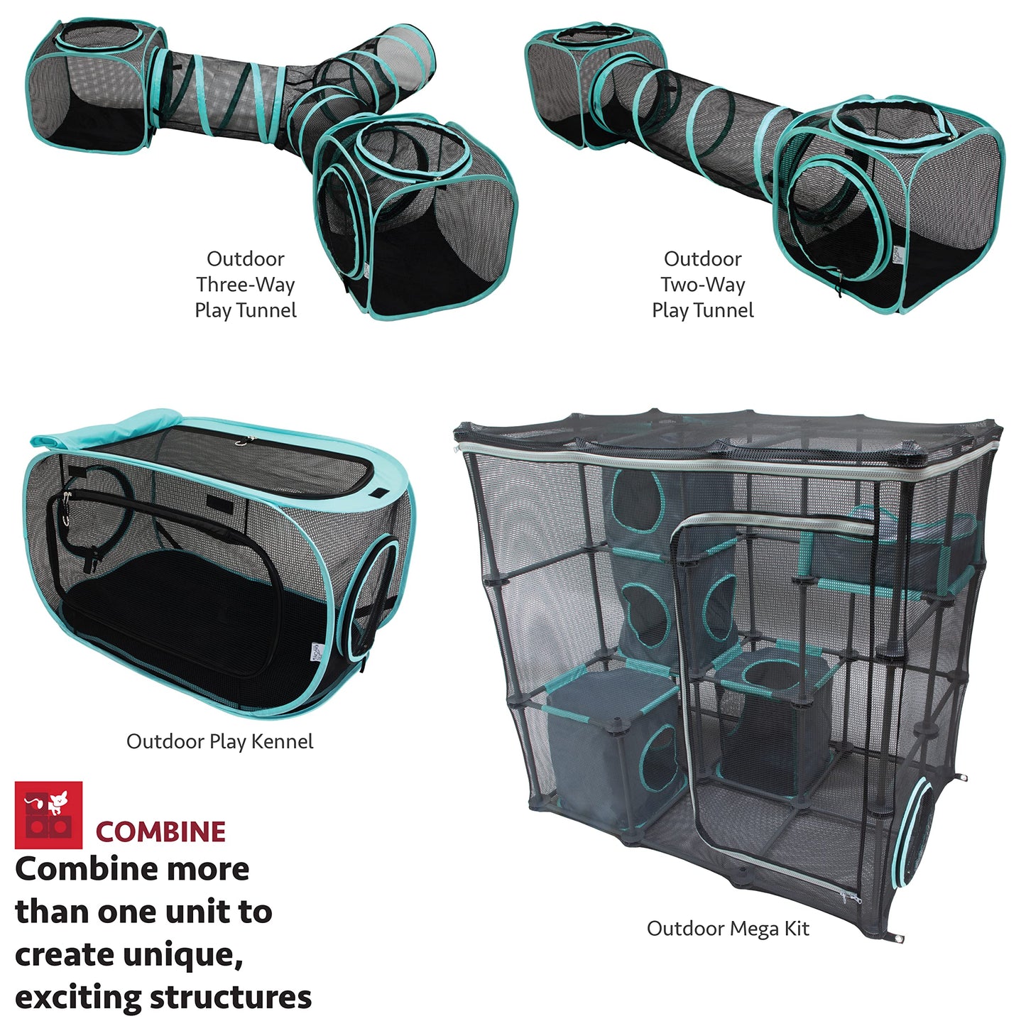 Kitty City - Mega kit de muebles para gatos Claw para interiores y exteriores, cama para gatos, caseta exterior, rascador de gatos corrugado