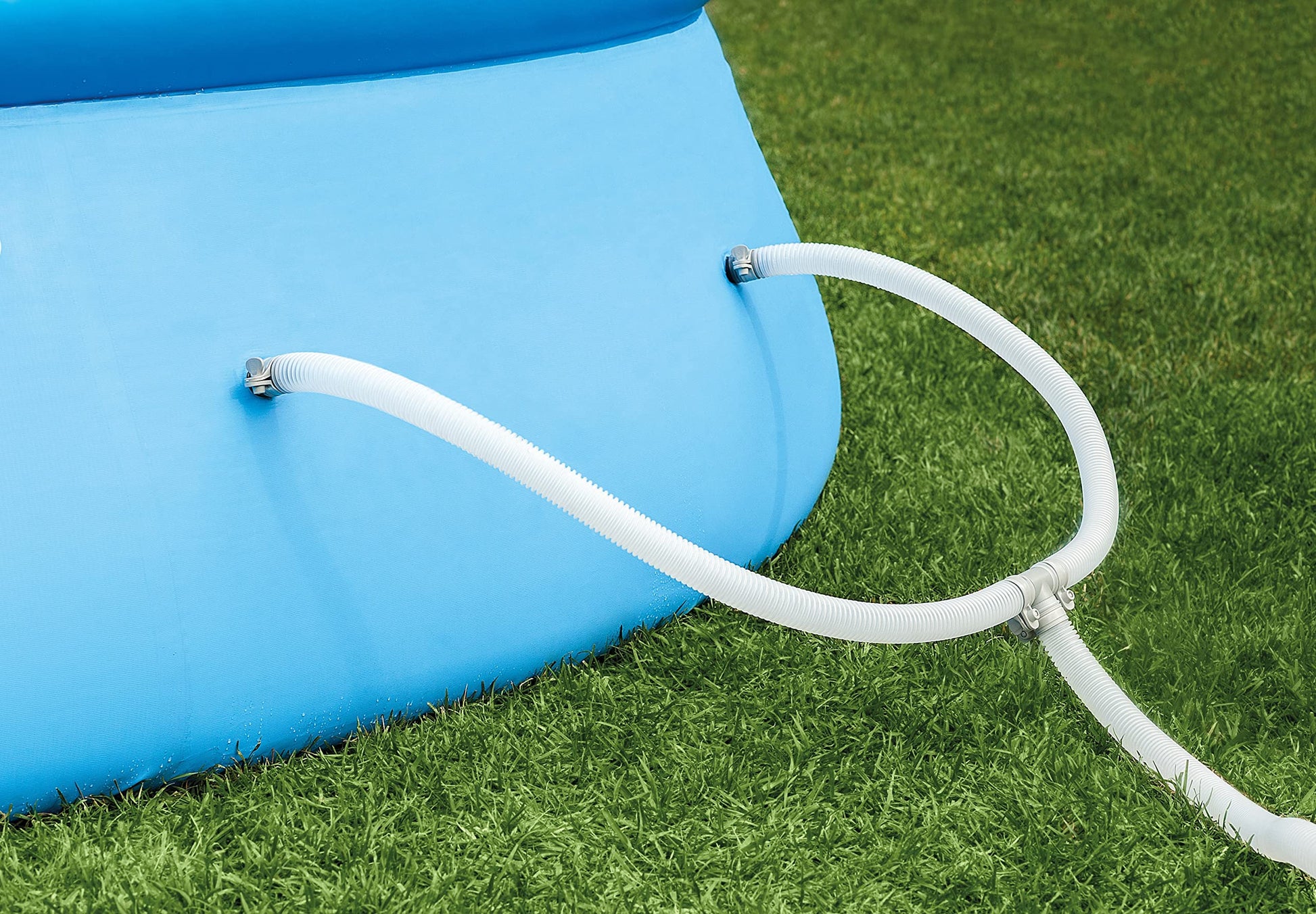 Intex 28141EH Framed/inflatable pool Round pool 7290L Azul alberca para piso - Piscina (Piscina hinchable/con anillo hinchable, Círculo, 7290 L, Azul, 7 personas(s), 6 Año(s))