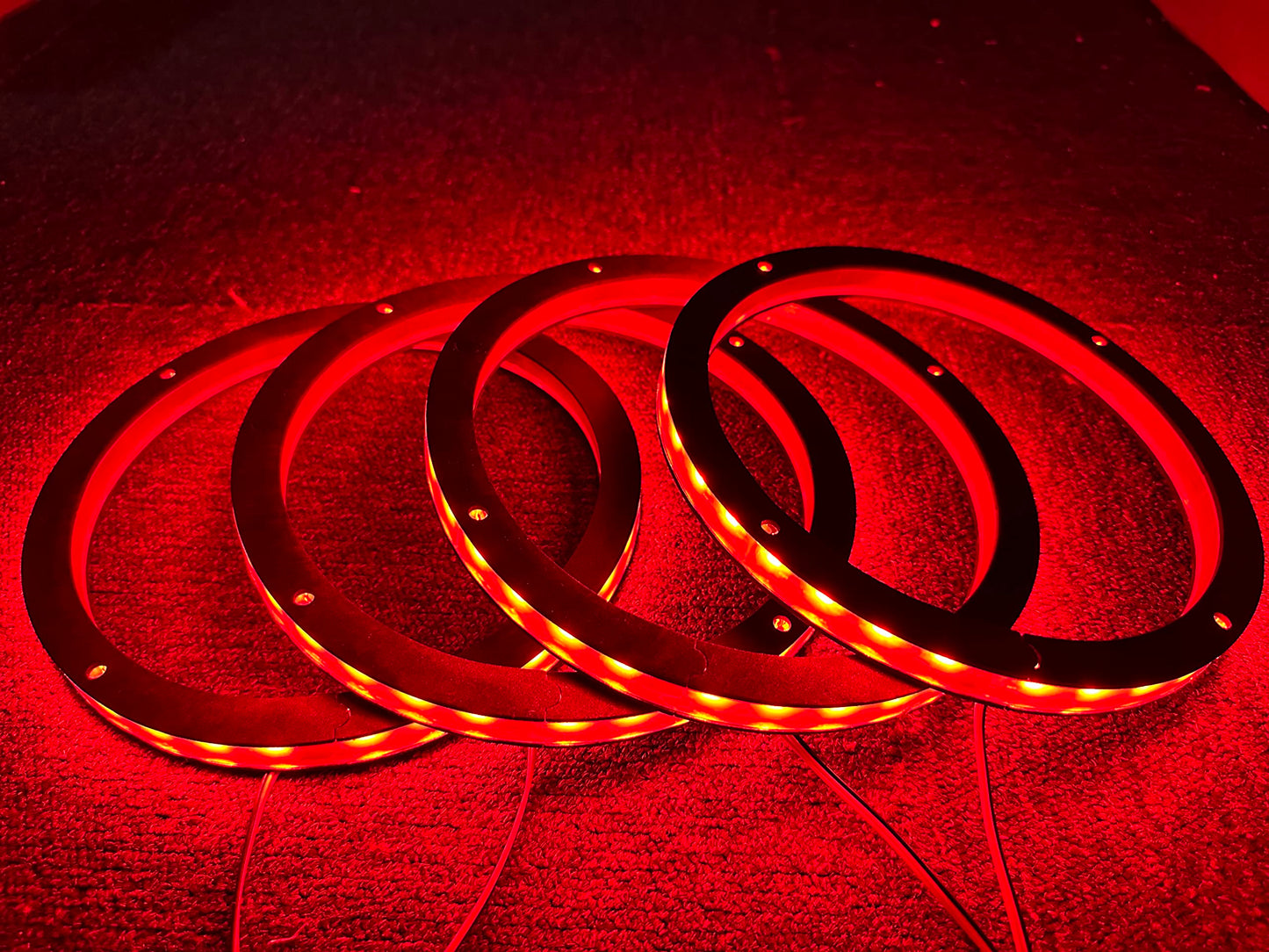 Juego de Luces LED RGB NA 6.5 Pulgadas con Cambios Múltiples para Coche y Control Remoto Bluetooth