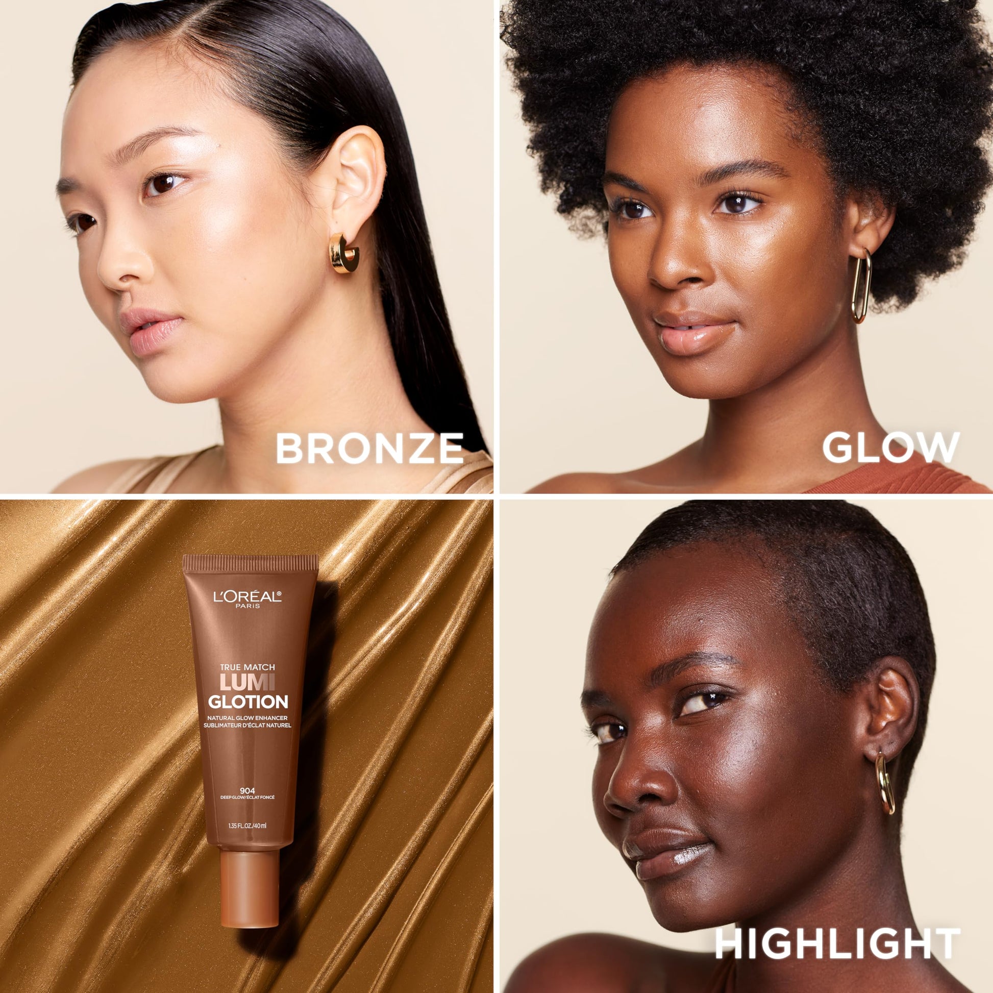 L'Oreal Paris Cosmetics - Loción iluminadora L'Oreal Paris Makeup True Match Lumi Glotion, potenciadora del brillo natural