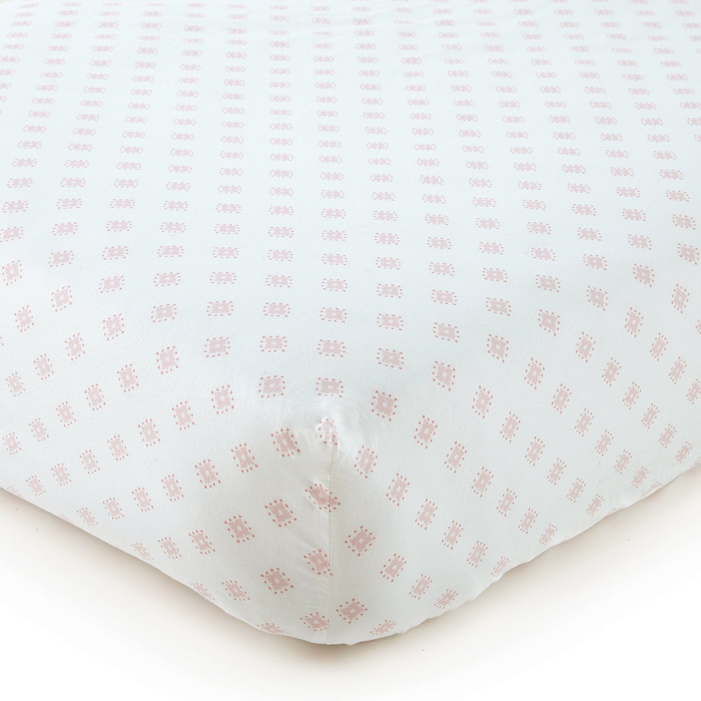 Levtex Baby - Juego de Cama para Cuna de Sauce, Juego de guardería para bebé, Color Rosa, Suave, Juego de 5 Piezas, Incluye Colcha, sábana Bajera, apilador de pañales, calcomanía de Pared y Falda de