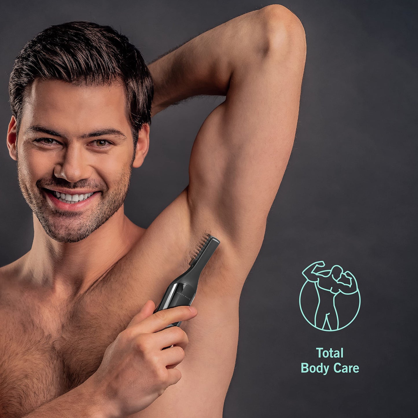 Perry Ellis - Kit de aseo múltiple todo en uno de 16 piezas | Recortadora de barba USB recargable para hombres | visualización LED y base de carga | Afeitadora inalámbrica para cabello, cuerpo, bigote, cara, nariz, oreja | Maquinilla eléctrica