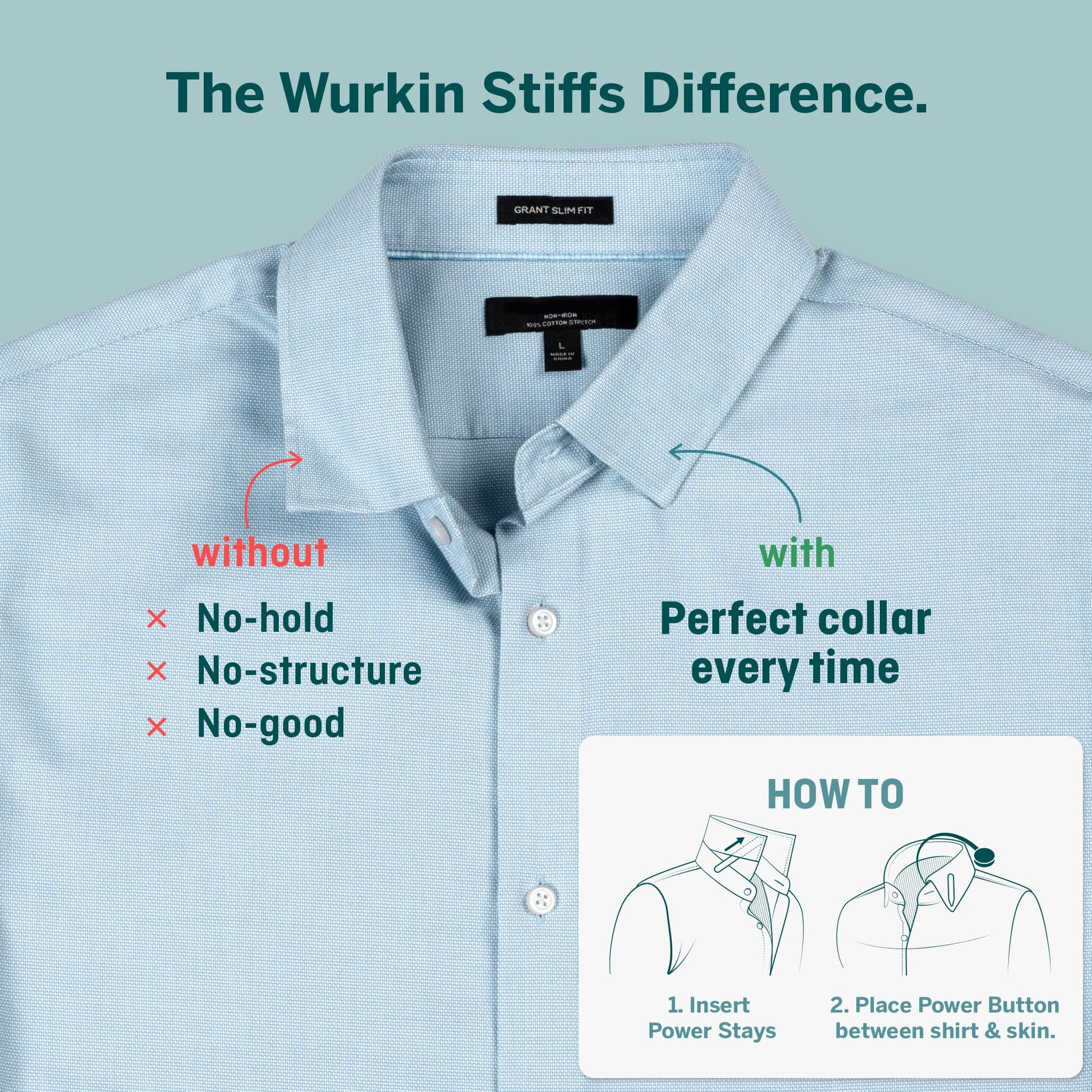 Collar Magnético Würkin Stiffs Blanco 2.75" 3 Pares