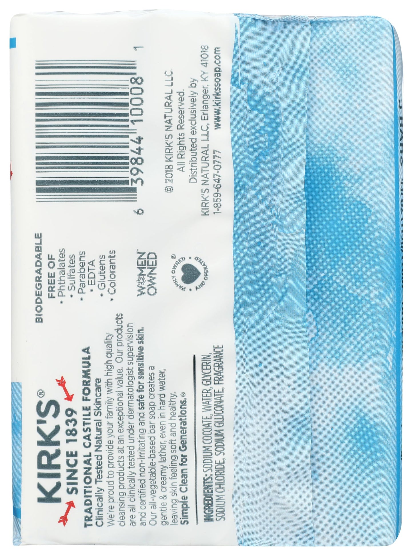 Kirk's Natural Castile Soap Original - 4 oz Each, 3 ct
