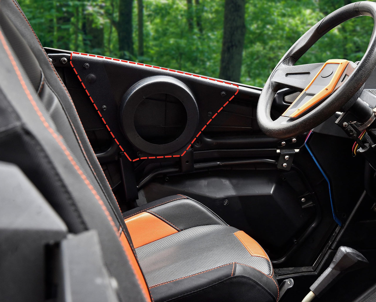 SAUTVS - Altavoces para puerta frontal de 6.5 pulgadas para RZR XP 1000 S 900 ACE 570 900 2014-2023, impermeable, a prueba de polvo, para puerta frontal de 6.5 pulgadas, paneles de accesorios (un par)