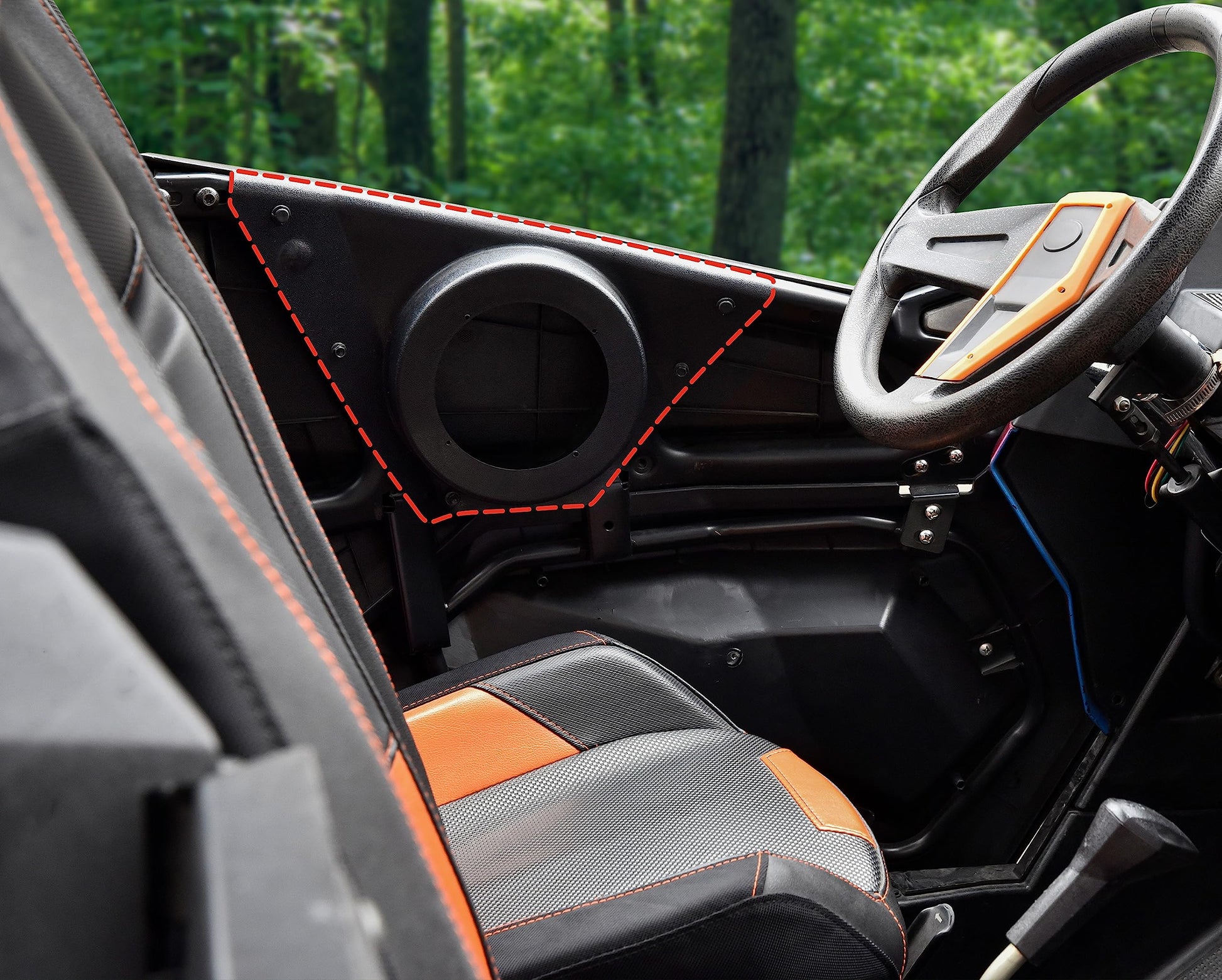 SAUTVS - Altavoces para puerta frontal de 6.5 pulgadas para RZR XP 1000 S 900 ACE 570 900 2014-2023, impermeable, a prueba de polvo, para puerta frontal de 6.5 pulgadas, paneles de accesorios (un par)