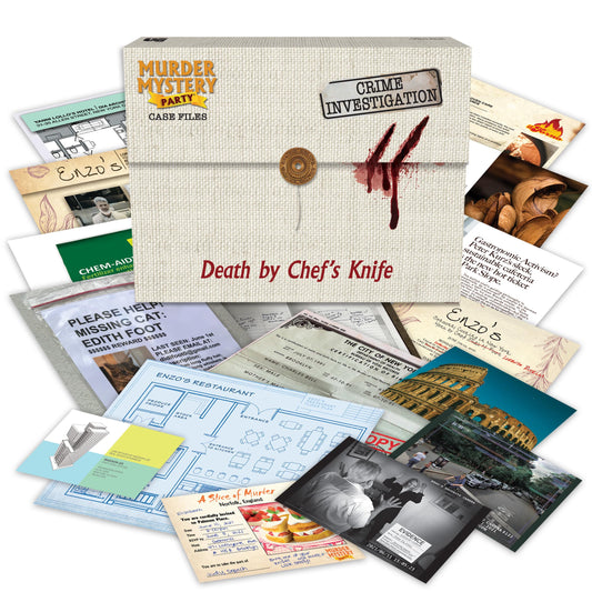 Juego de Misterio University Games Death by Chef's Knife para 1 o Más Jugadores desde 14 Años
