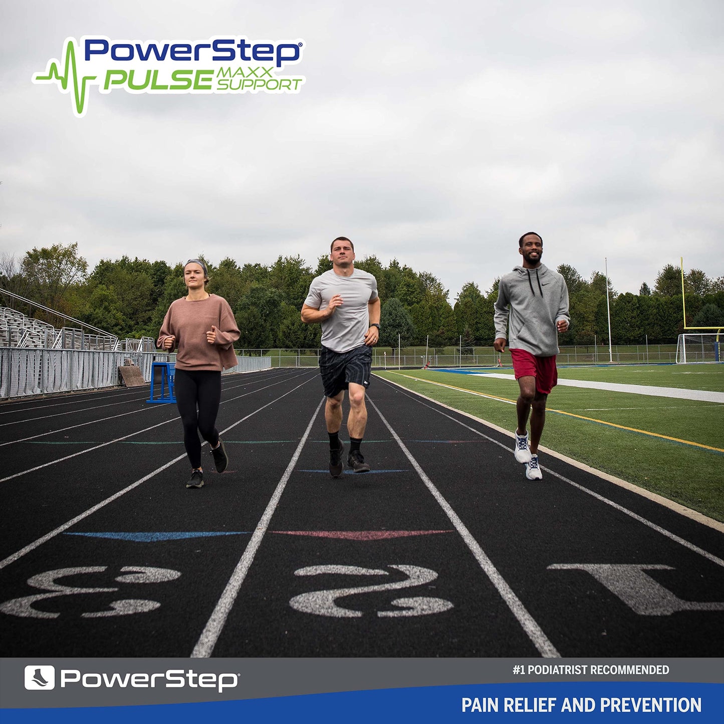 Plantillas Ortopédicas PowerStep Pulse Maxx Firmes y Flexibles para Sobrepronación y Alivio del Dolor
