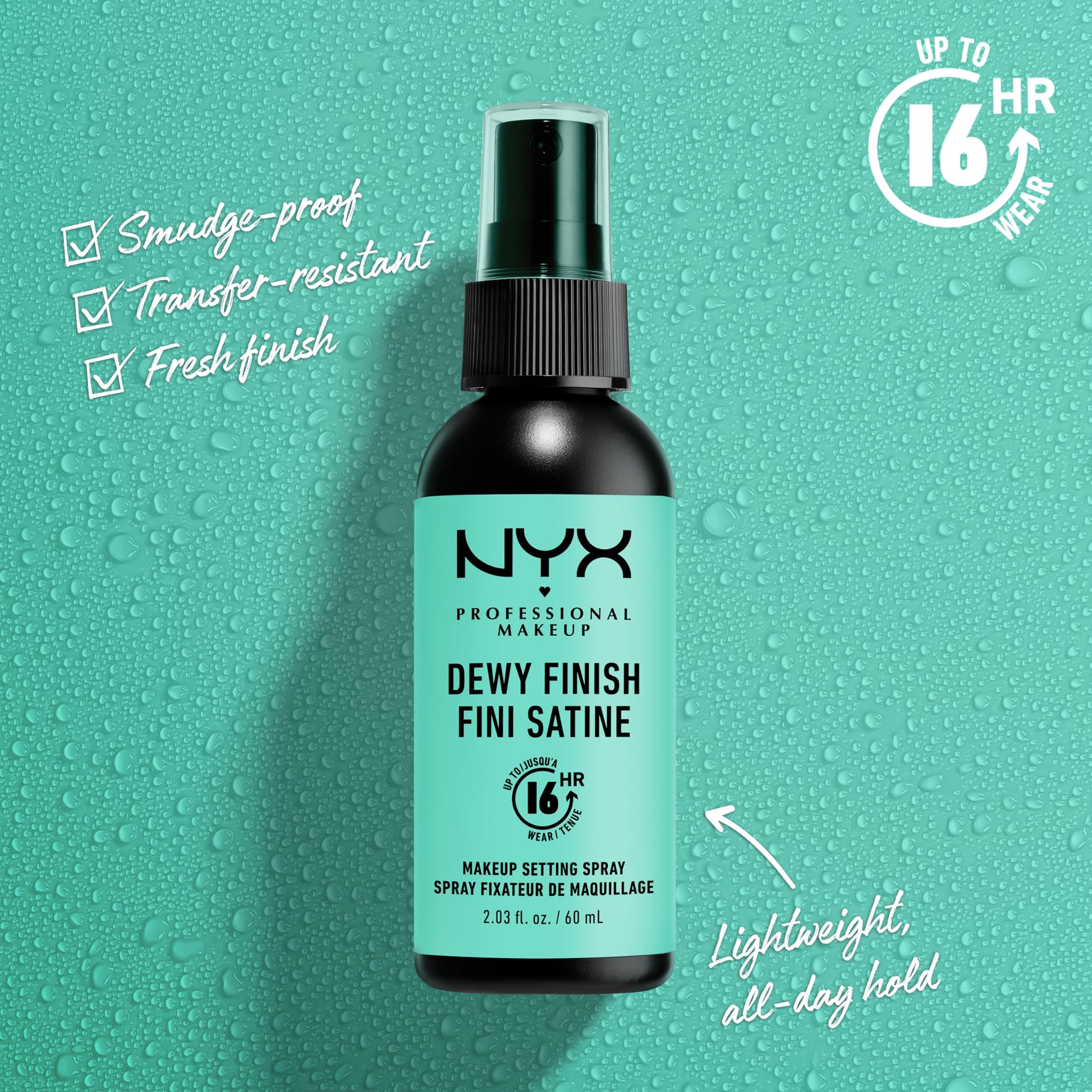 Fijador de Maquillaje NYX Professional Makeup Dewy Finish 60ml