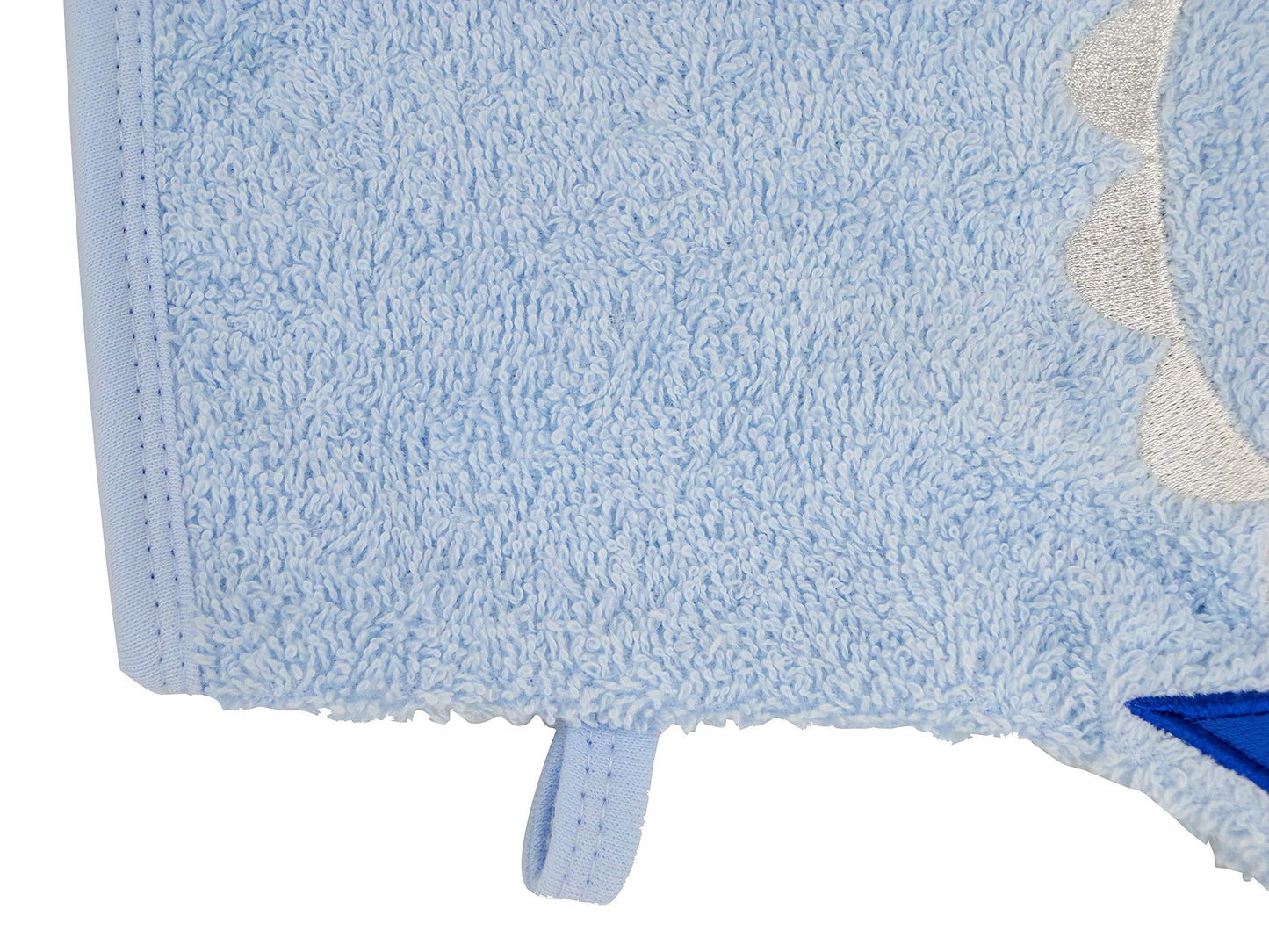 JN & LULU Baby Organics - Manopla de baño para niños pequeños, algodón y esponja de baño suave (oveja) (tiburón)