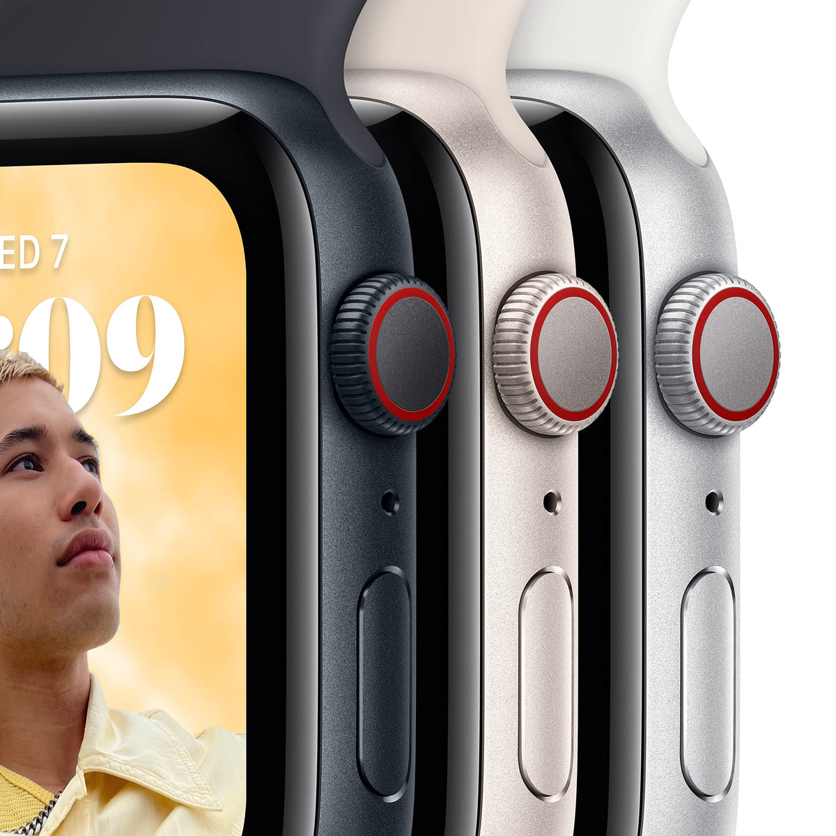 Reloj Inteligente Apple SE 2da Generación Blanco Estrella con Banda Deportiva Reacondicionado