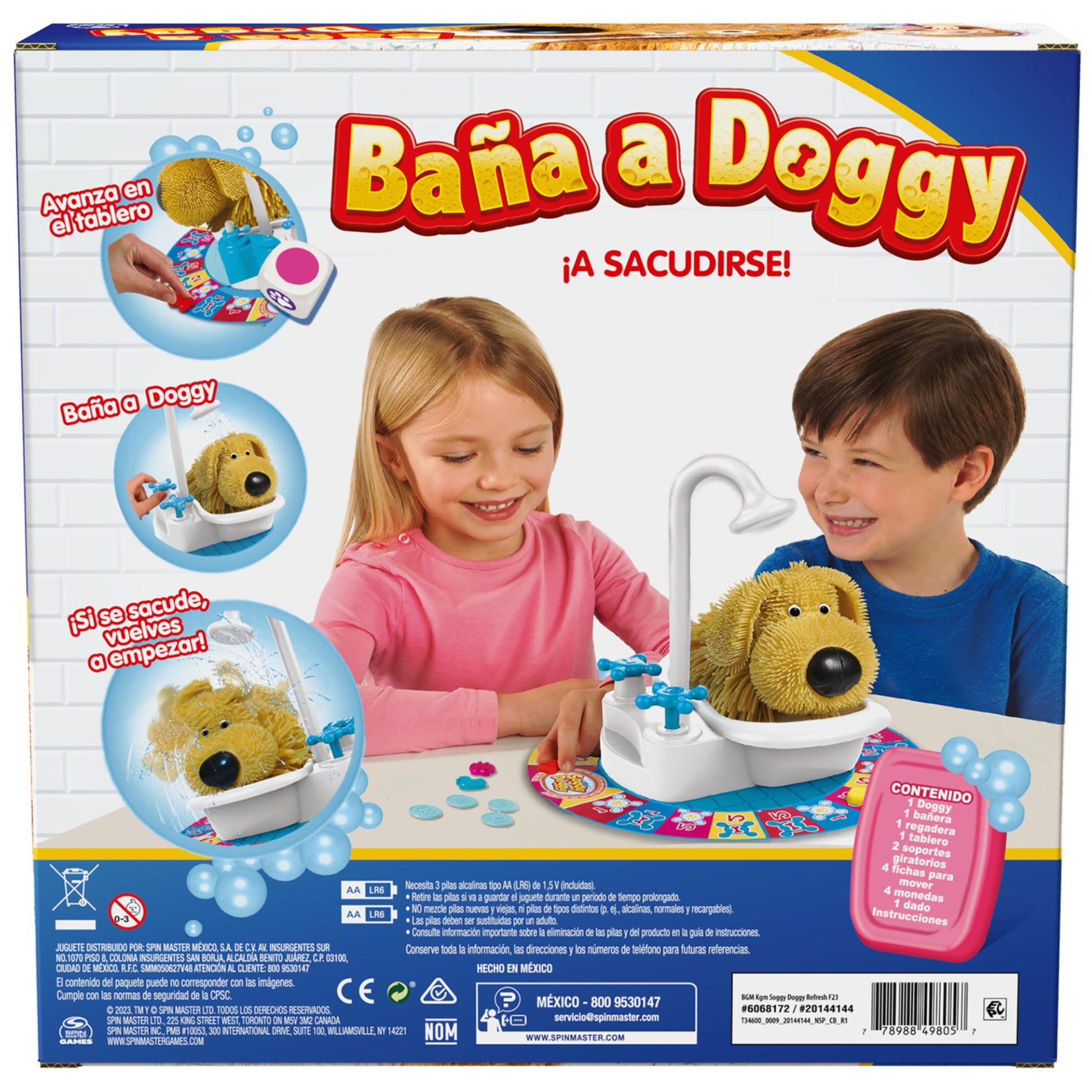 Baña a Doggy, El galardonado juego para niños de bañar, sacudir y duchar al perrito, Juego de mesa para niños para noches de juegos en familia, Juegos y juguetes para niños a partir de 4 años