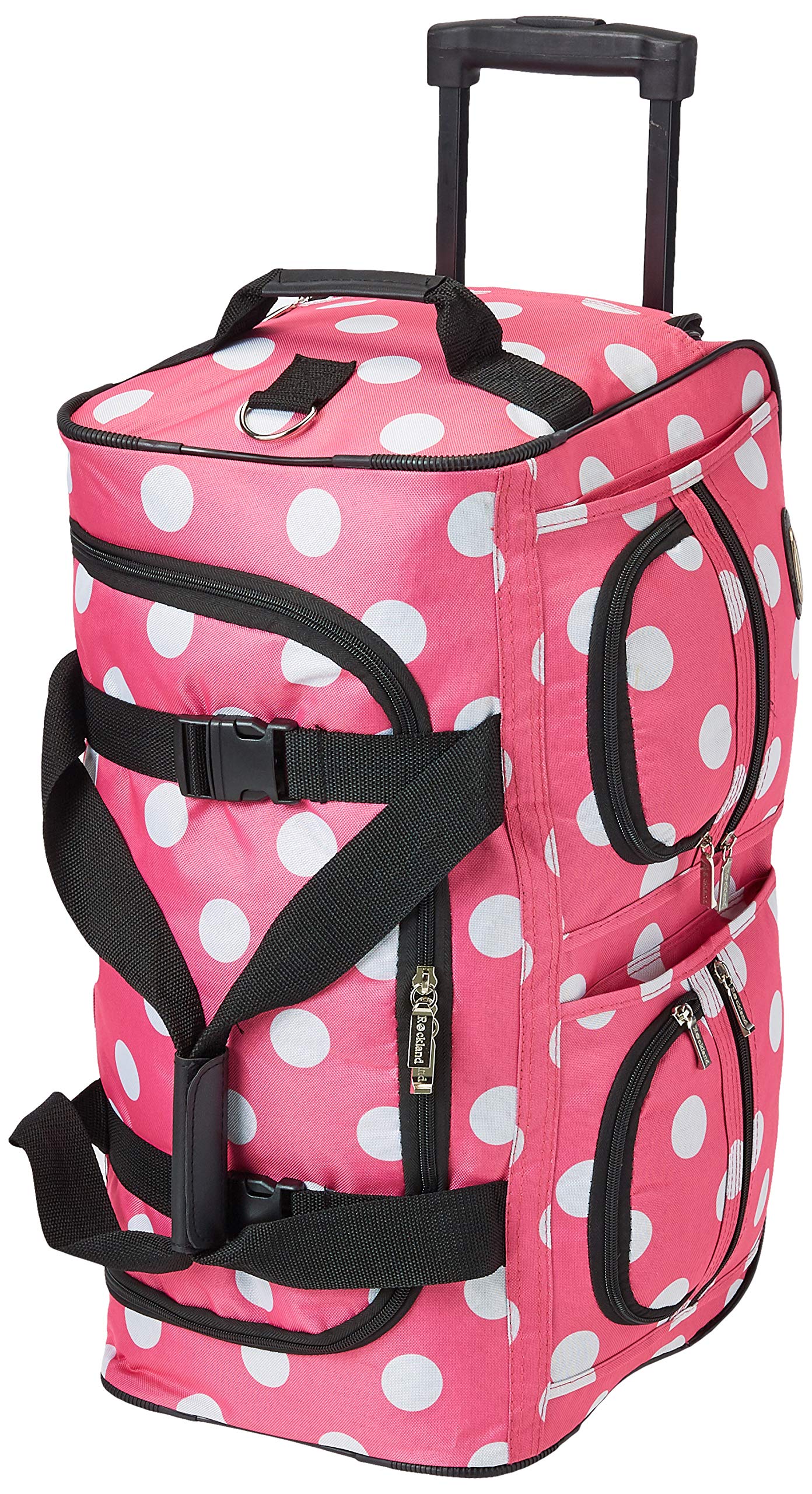 Bolsa de Lona Rodante Rockland PINKDOT 22 Pulgadas