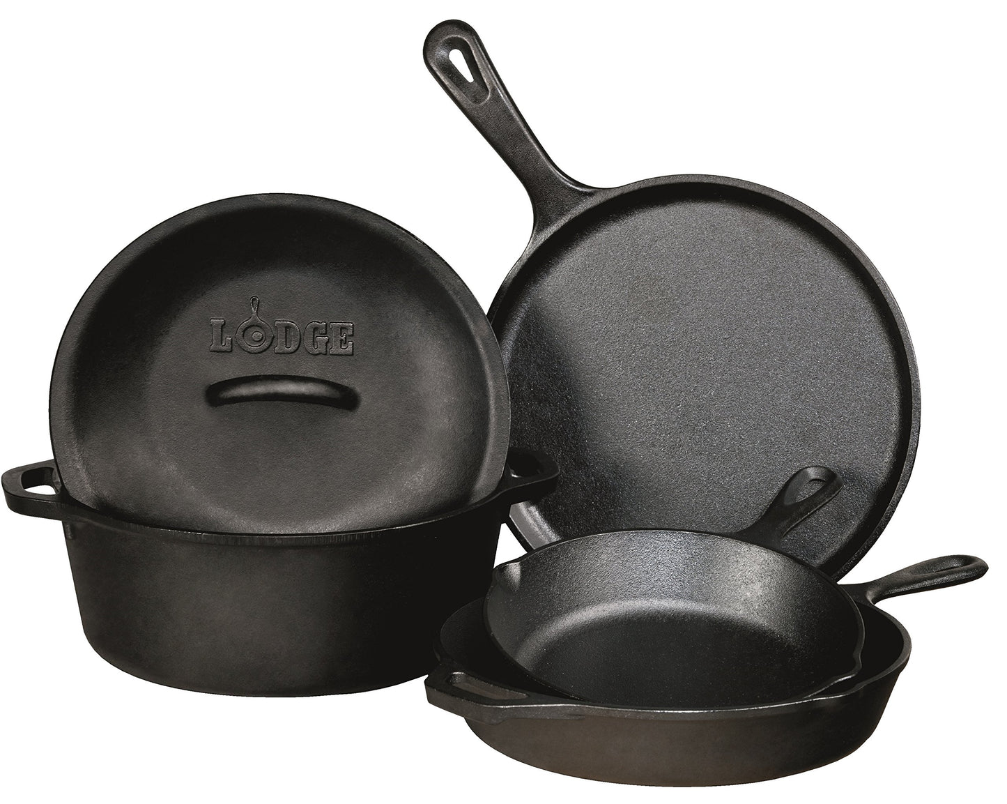 Lodge L2SP3 Cast Iron Serving Pot, Pre-Seasoned, 2-Quart