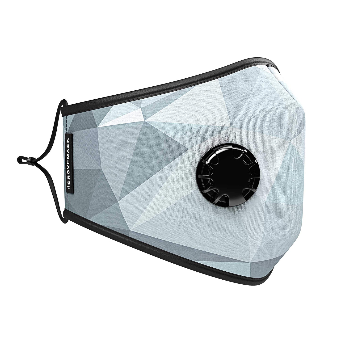 Mascarilla Facial Grove Cool Gris Fractal Reutilizable con Tecnología de Enfriamiento y 7 Filtros Incluidos